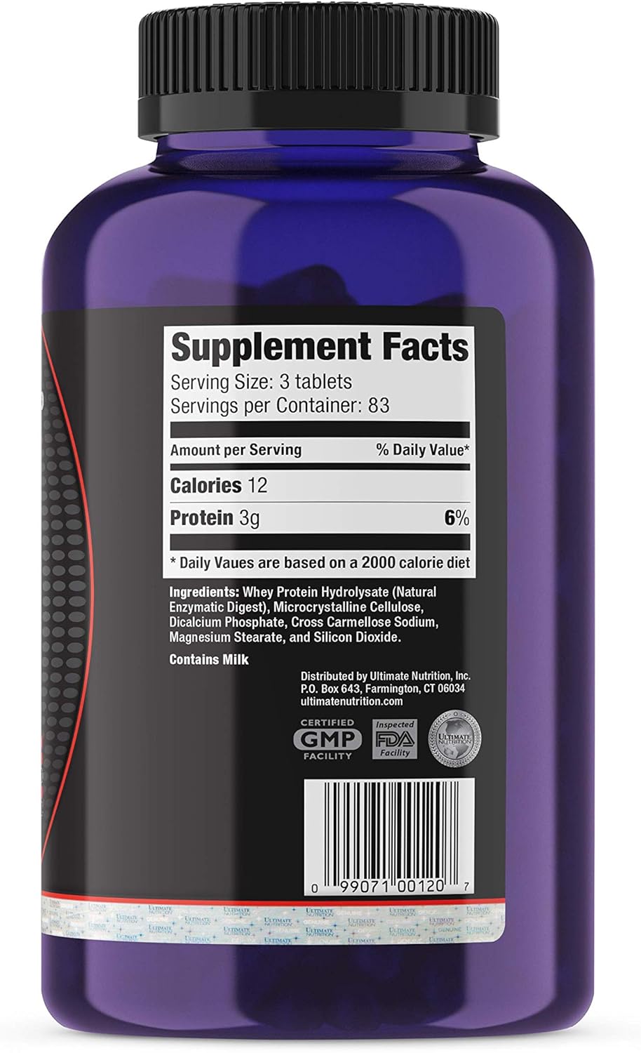 Amino Gold Tablets: Branch Chain Amino Acids for Muscle Building and Recovery, with Whey Protein Isolate - 250 Tablets