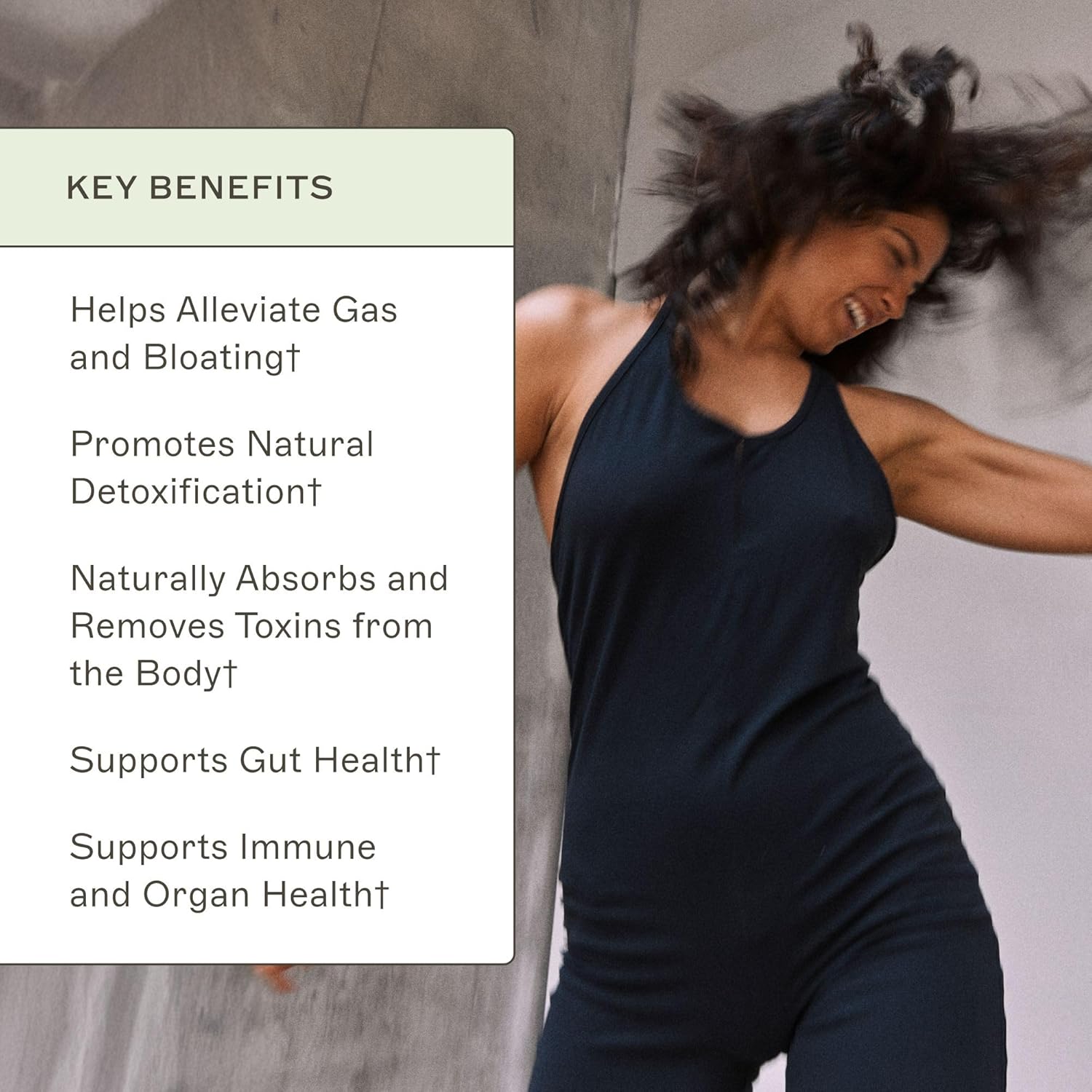 Amy Myers MD Coconut Charcoal Capsules - Natural Gas Relief & Toxin Support Supplement (60 Capsules)