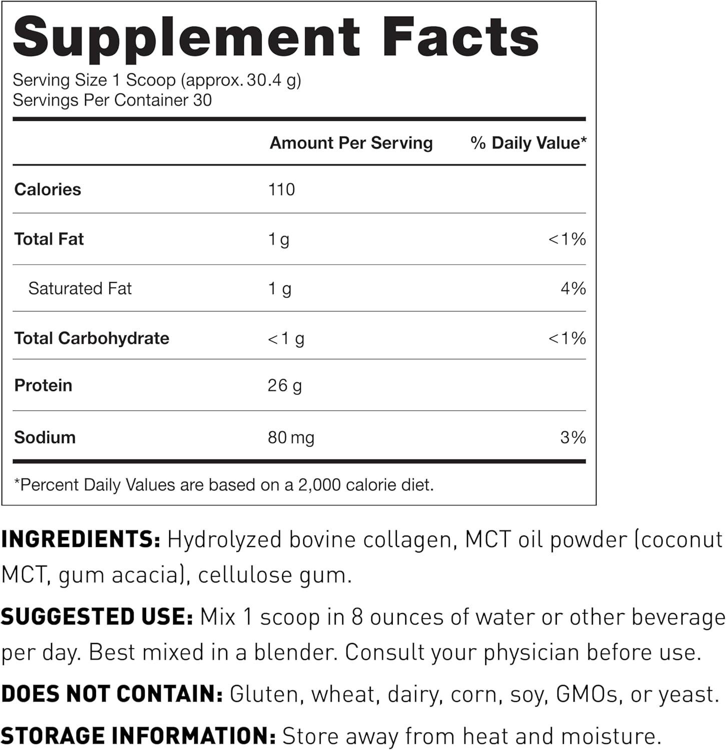 Amy Myers MD Pure Paleo Protein Powder - Grass-Fed, Hormone-Free, Non-GMO - Ideal for Keto & Paleo Diets - Unflavored - 28.57 oz