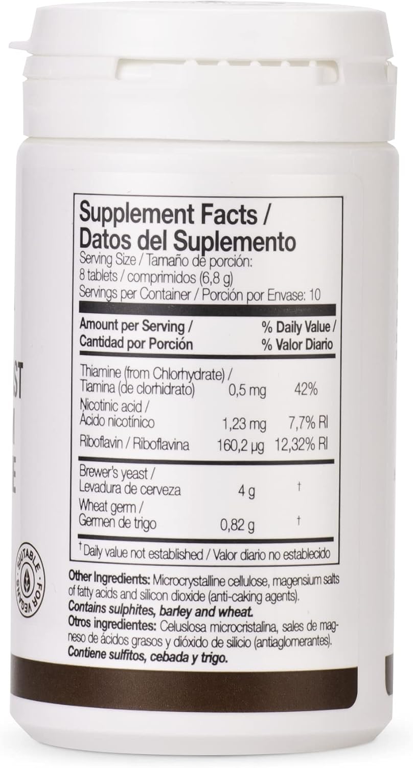 Ana Maria Lajusticia Brewer's Yeast Supplement - Vitamins for Heart Health & Digestion - 20 Day Pack, Sugar Free & Vegan