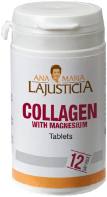 Ana Maria Lajusticia Collagen Pills with Magnesium - High Absorption for Skin, Nails, Hair & Ligaments - Natural Supplement, 75 Tablets.