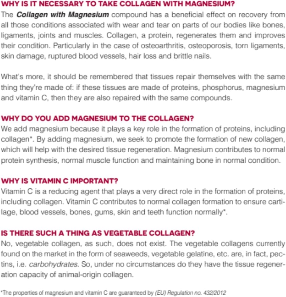 Ana Maria LaJusticia Collagen with Magnesium Tablets - Supports Health Teeth, Skin, and Bones - Boosts Energy - Gluten-Free - Skin Rejuvenation and Nervous System Support - Imported from Spain