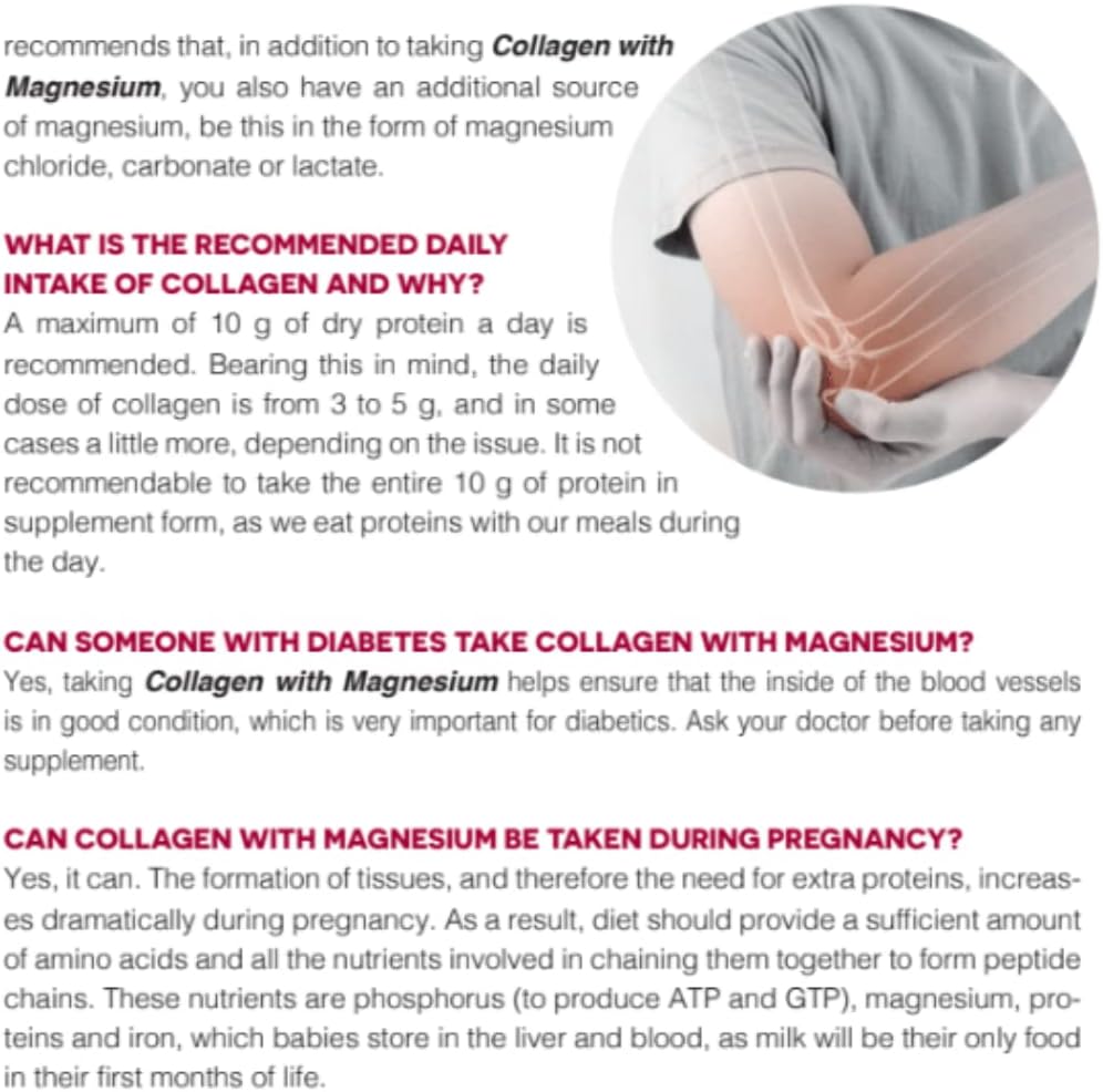 Ana Maria LaJusticia Collagen with Magnesium Tablets - Supports Health Teeth, Skin, and Bones - Boosts Energy - Gluten-Free - Skin Rejuvenation and Nervous System Support - Imported from Spain