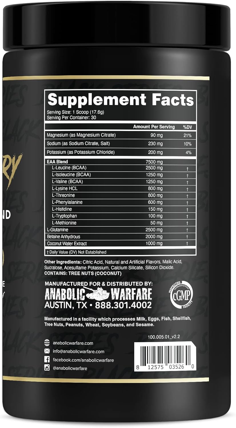 Anabolic Warfare Essential Amino Acid Blend for Post-Workout Recovery - Build Muscle & Hydrate with Premium Formula (Operation OJ, 30 Servings)