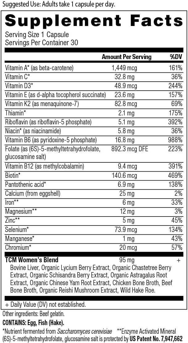 Ancient Nutrition Men's & Women's Multivitamin Once Daily Capsules, 30 Count Each