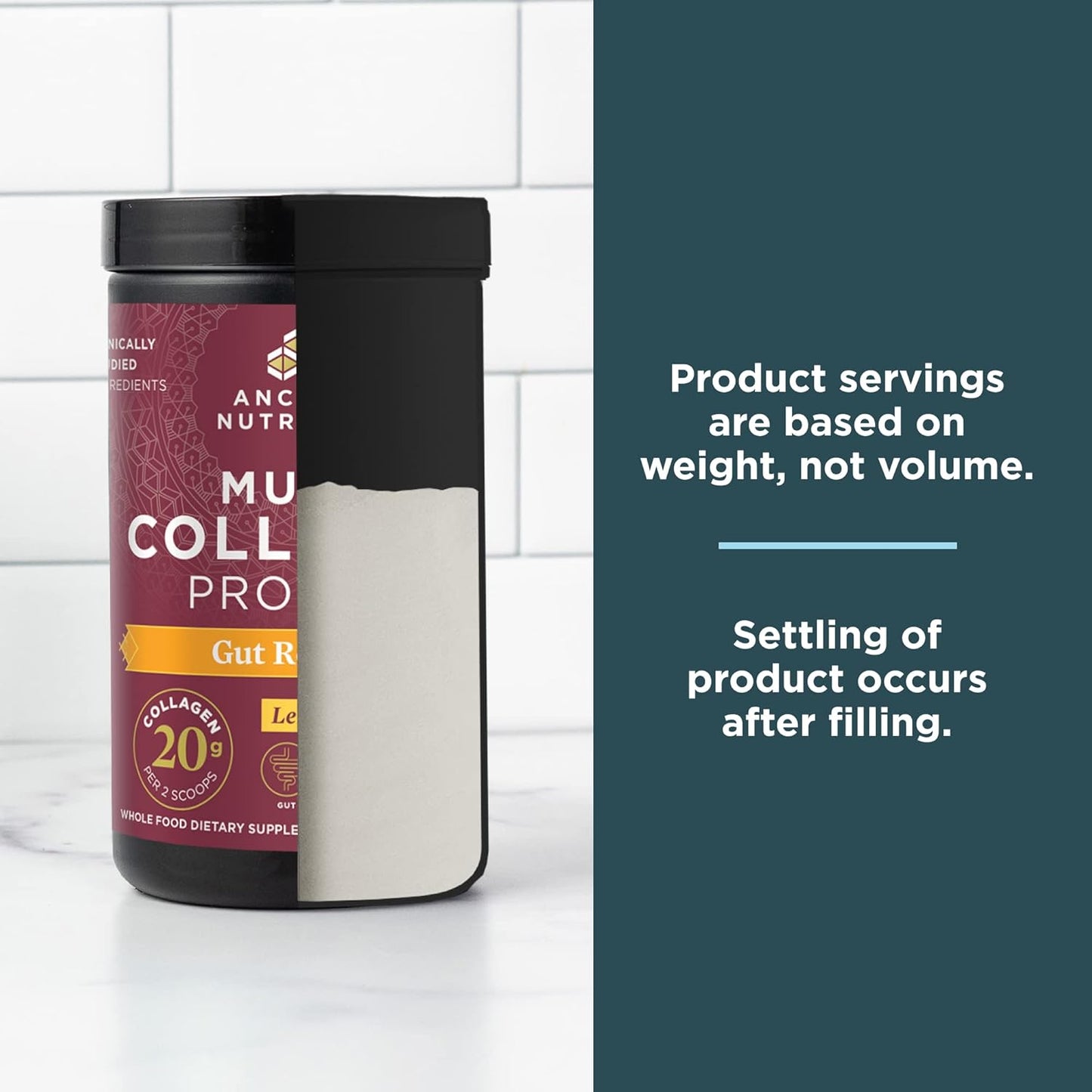 Ancient Nutrition Multi Collagen Protein Powder & SBO Ultimate Probiotics Bundle - Gut Health Support with 20 Servings + 60 Capsules