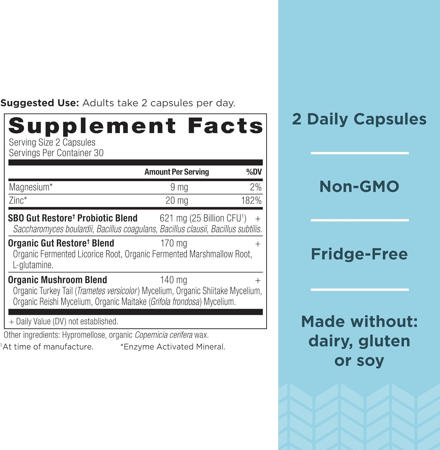 Ancient Nutrition SBO Probiotics Gut Restore Capsules - Gluten Free, Immune Support, 25 Billion CFUs, Ancient Superfoods Blend