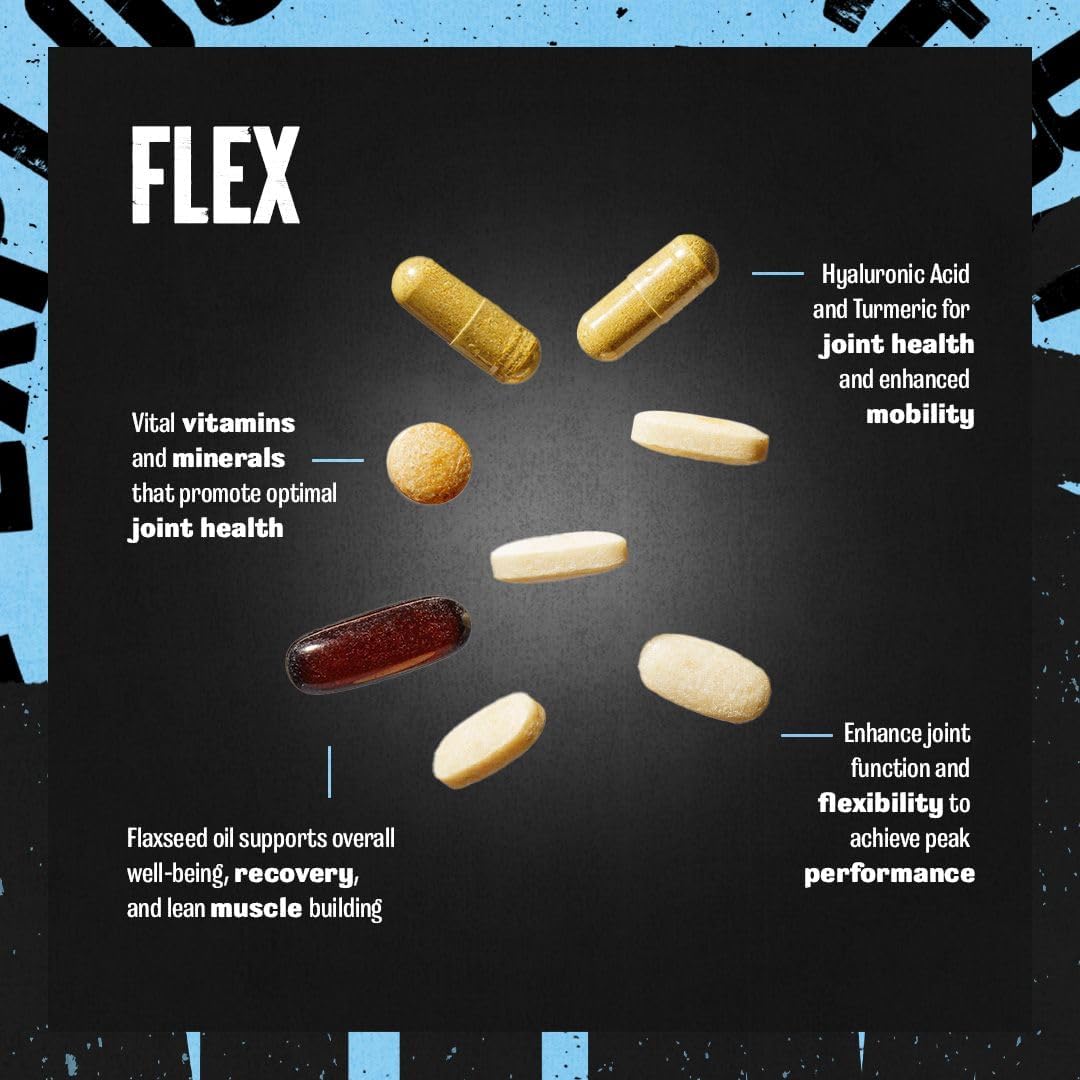 Animal Flex Joint Support Supplement - Pain Relief with Glucosamine, Chondroitin, Turmeric, MSM, Boswellia - Reduce Soreness in Muscles, Back, Knees, Shoulder, Hip - 44 Packs