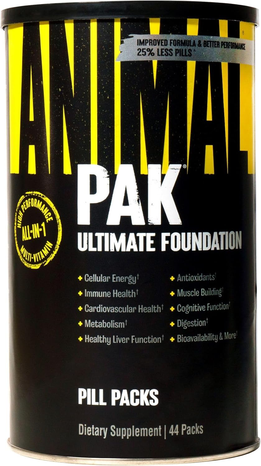 Animal Pak - All-in-One Vitamin & Supplement Pack with Zinc, Preworkout, & Pump - Easy-to-Use 30 Count Pack for Anytime Workouts