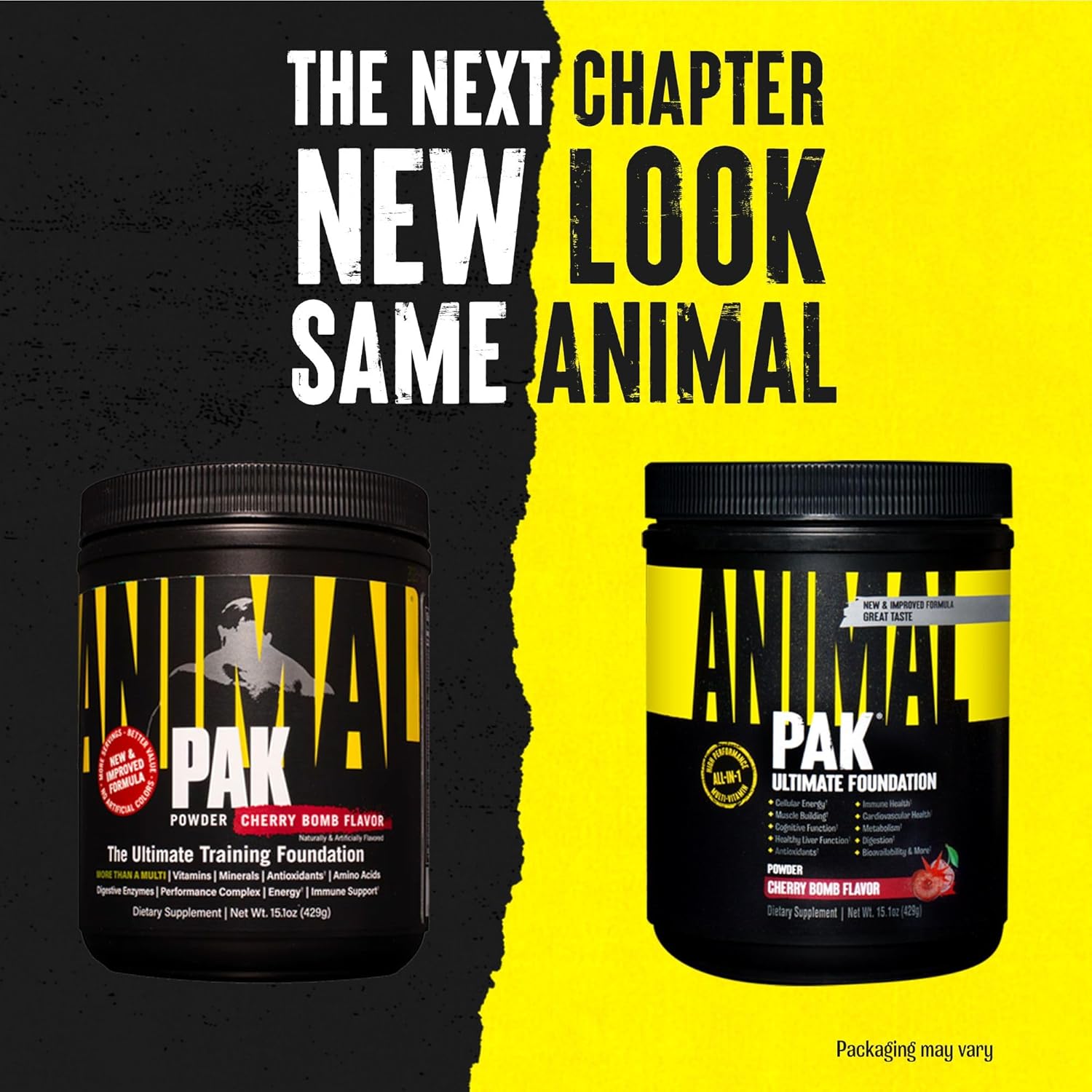 Animal Pak All-in-One Vitamin & Supplement Powder - Immune Support, Digestive Enzymes, Amino Acids, Zinc, Vitamins C, B, D - Daily Multivitamin Powder for Women & Men - 60 Scoops