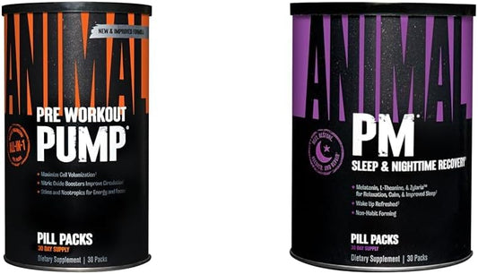 Animal Pump Preworkout PM Nighttime Recovery Complex - 30 Count for Improved Performance and Recovery
