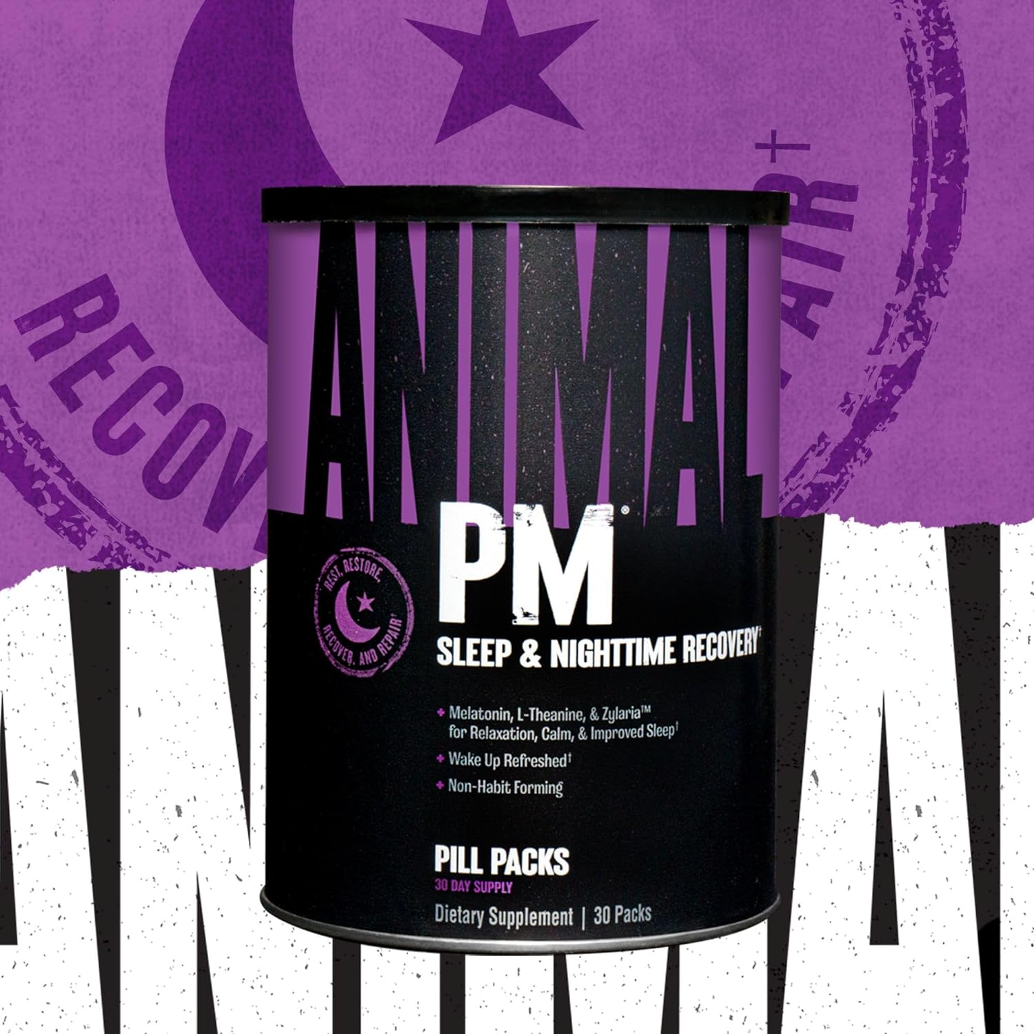 Animal Pump Preworkout PM Nighttime Recovery Complex - 30 Count for Improved Performance and Recovery