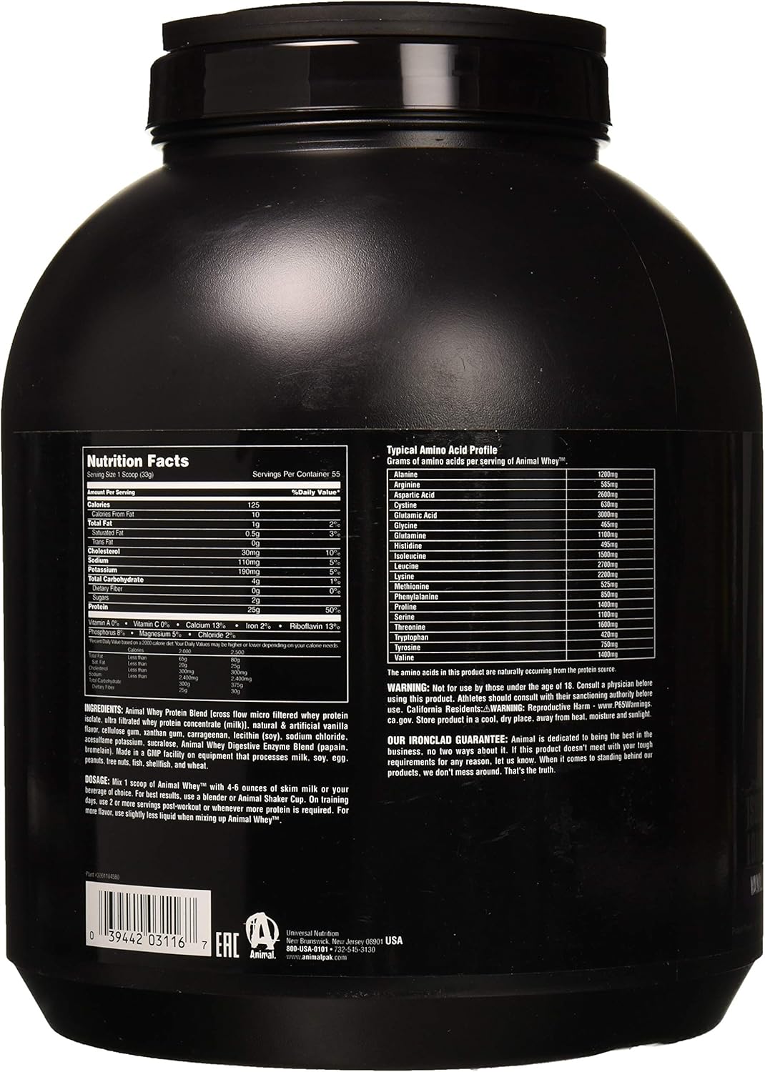 Animal Whey Isolate Protein Powder for Post-Workout Recovery + Fury Pre-Workout Supplement with BCAAs, Caffeine, Nitric Oxide