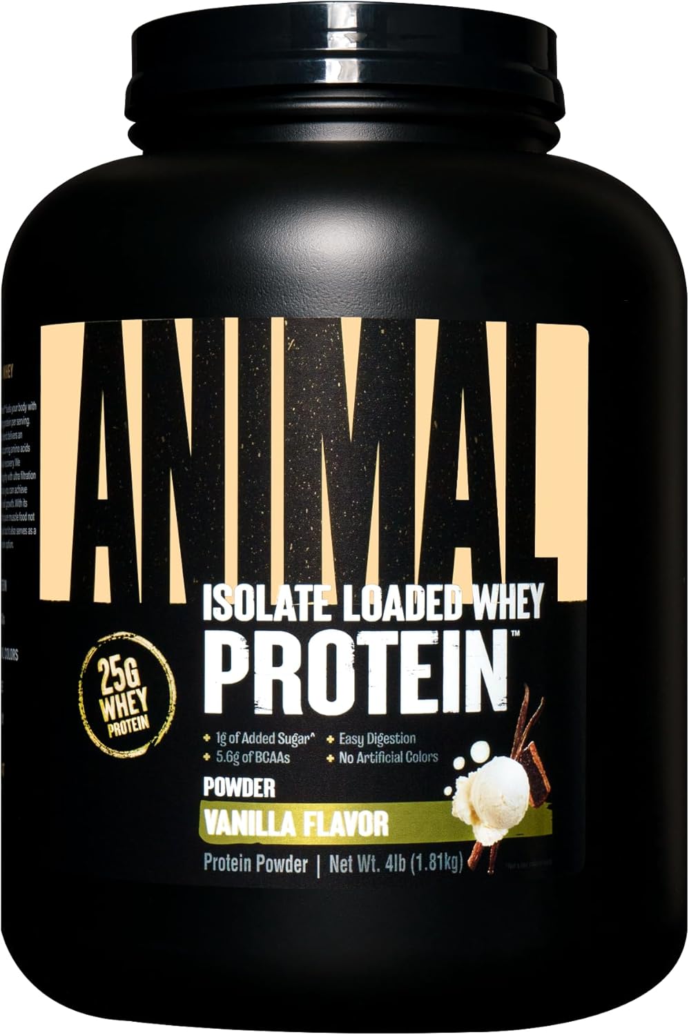 Animal Whey Isolate Protein Powder & Pak - Post Workout Recovery with All-in-One Vitamins & Supplements
