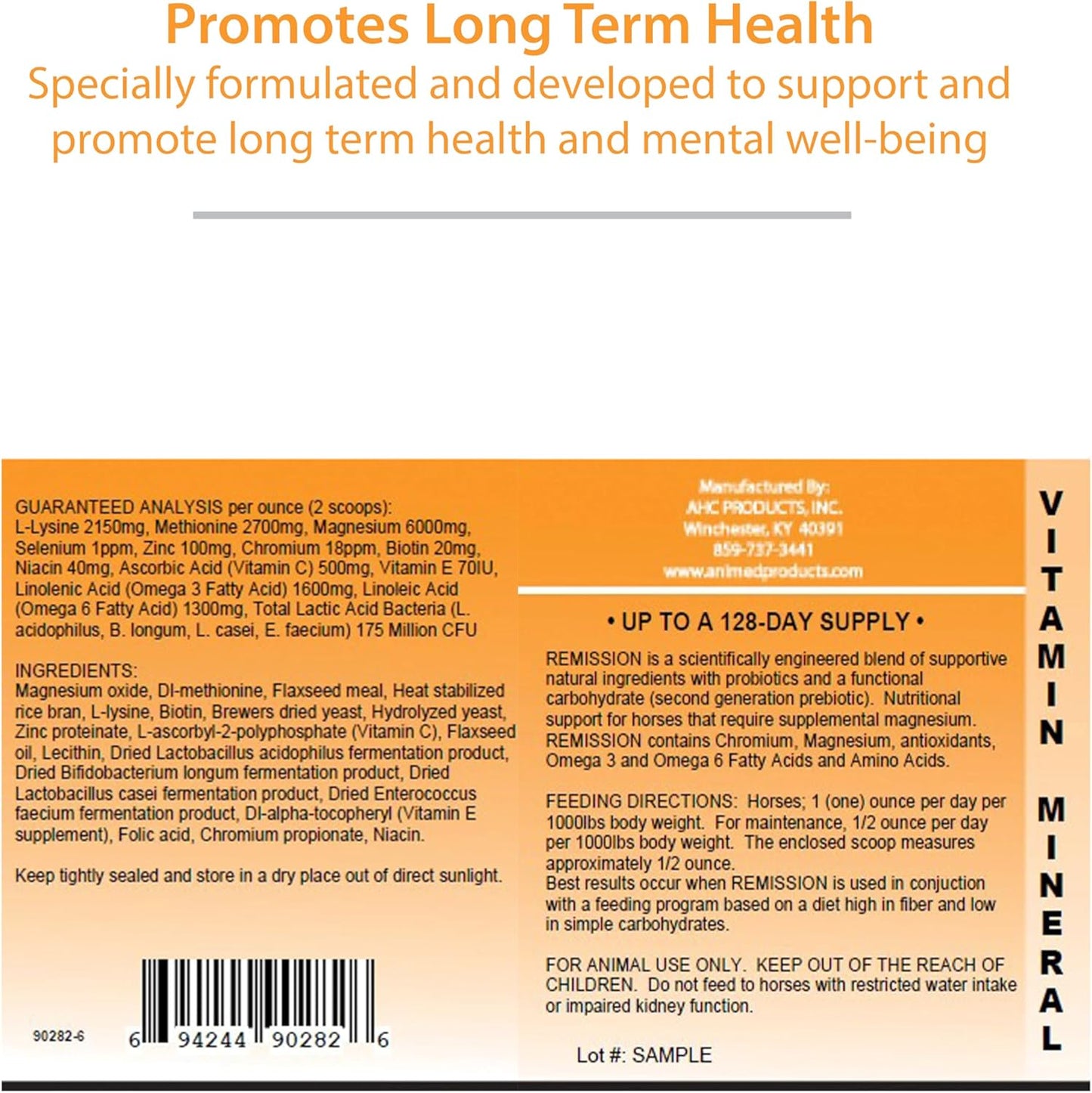 AniMed Remission 4 lb Equine Supplement for Hoof Health and Insulin Resistance