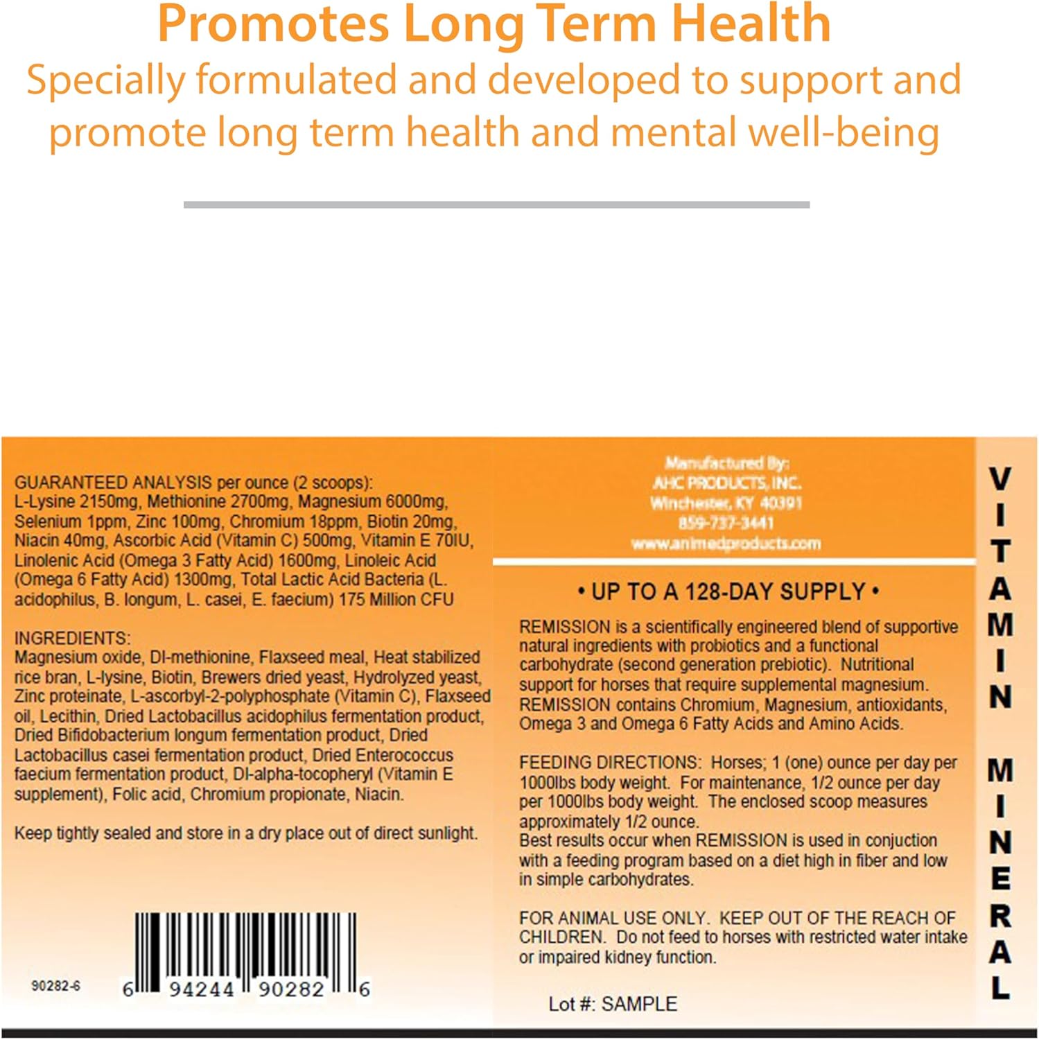 AniMed Remission 4 lb Equine Supplement for Hoof Health and Insulin Resistance