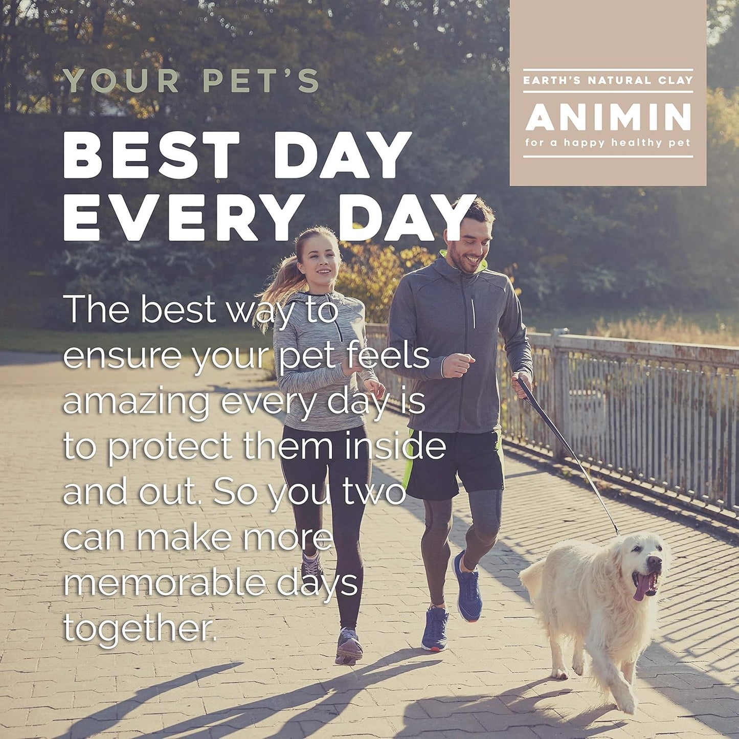 Animin Calcium Bentonite Clay for Pets | 13 oz | Alkalizing Detox Powder | Relieves Arthritis, Diarrhea | Cleanses Toxins, Parasites, Bacteria | Supports Digestive and Immune System