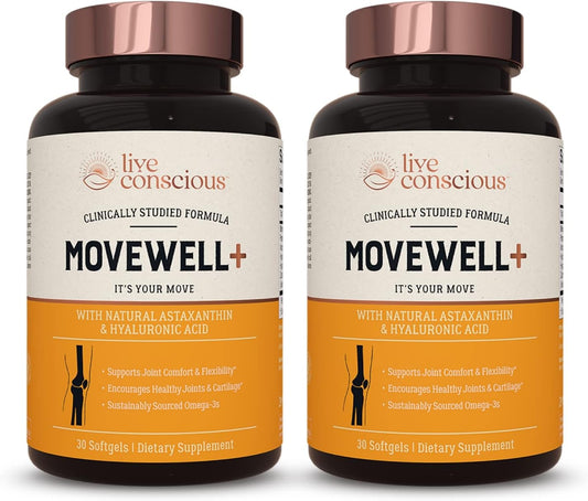 Antarctic Krill Oil Joint Health Supplement with Astaxanthin and Hyaluronic Acid - Enhances Mobility and Outperforms Glucosamine (2 Pack)