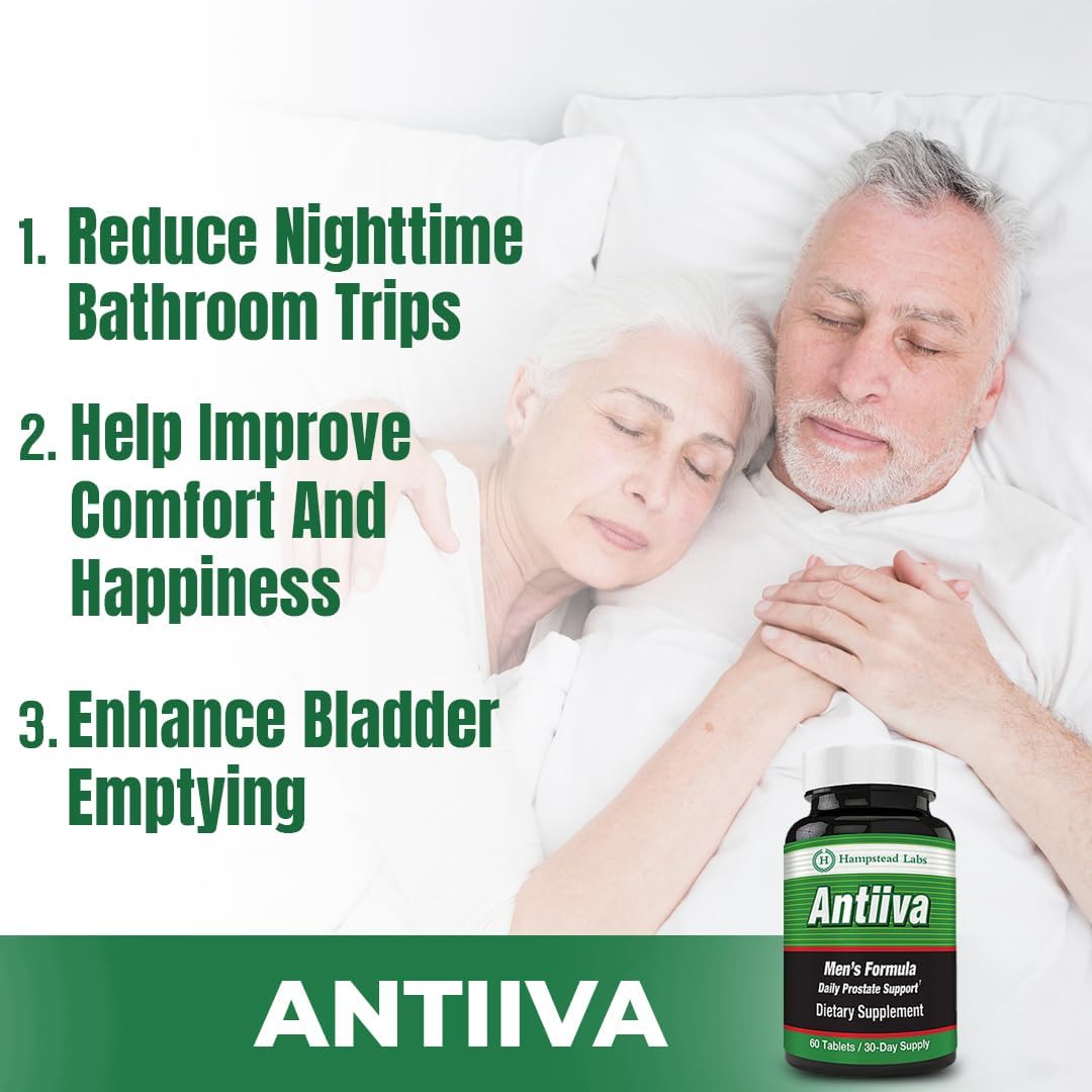 Antiiva Men's Formula Dietary Supplement by Hampstead Labs - Pack of 3