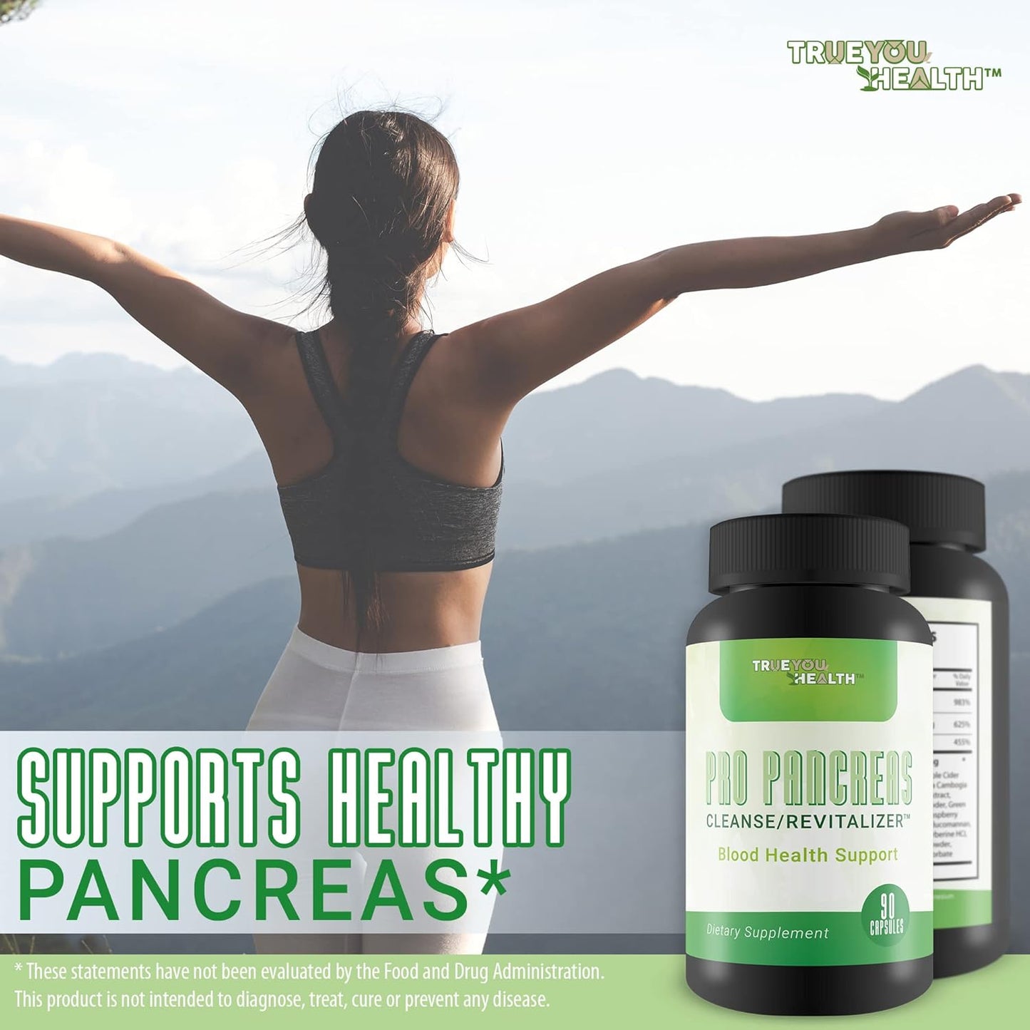 Antioxidant Green Tea Pancreas Cleanse - Supports Healthy Pancreas & Blood Health - Vitamin D, C, Turmeric