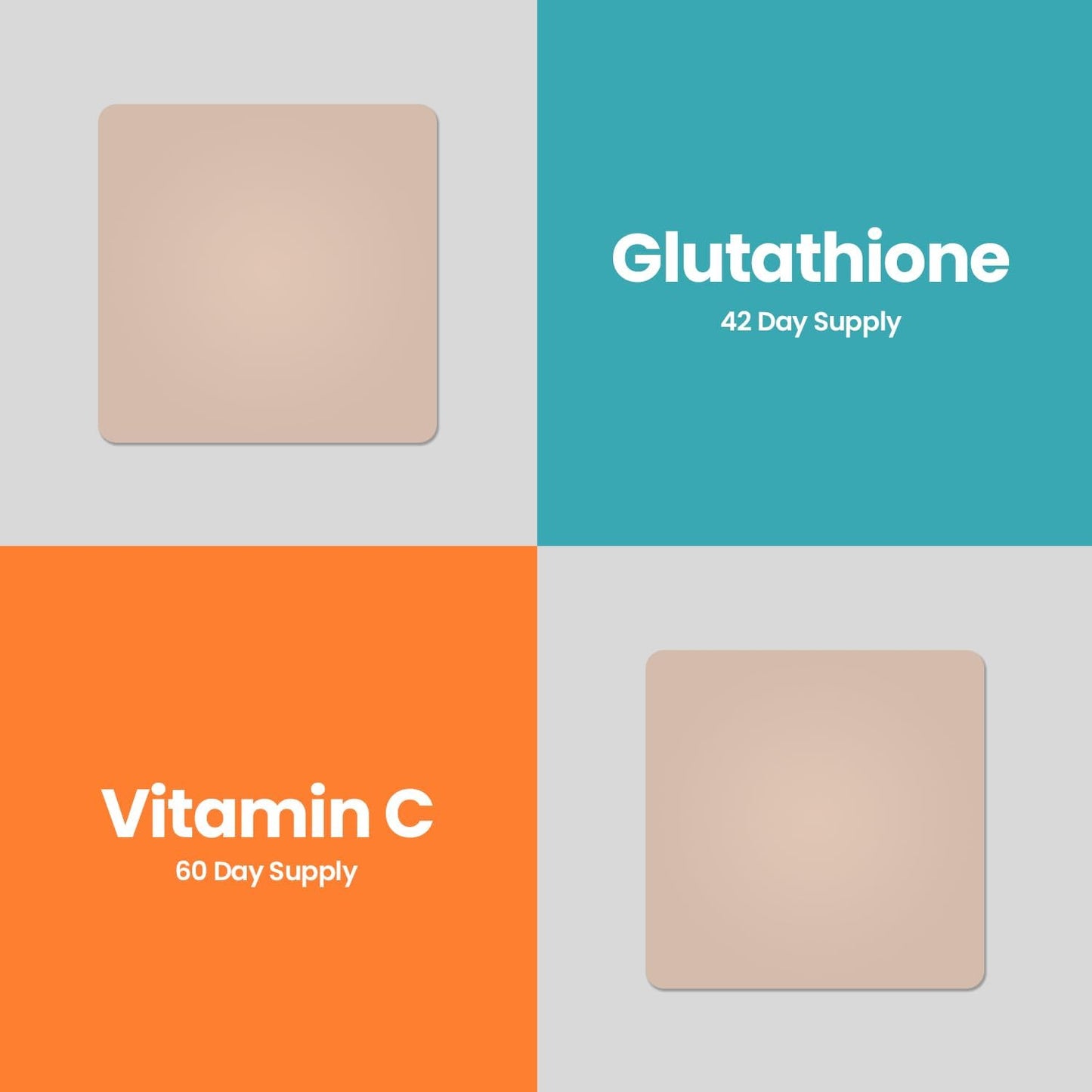 Antioxidant Power Duo Patches: Vitamin C & Glutathione, Time Release, 8-10 Hours, 42 Day Supply