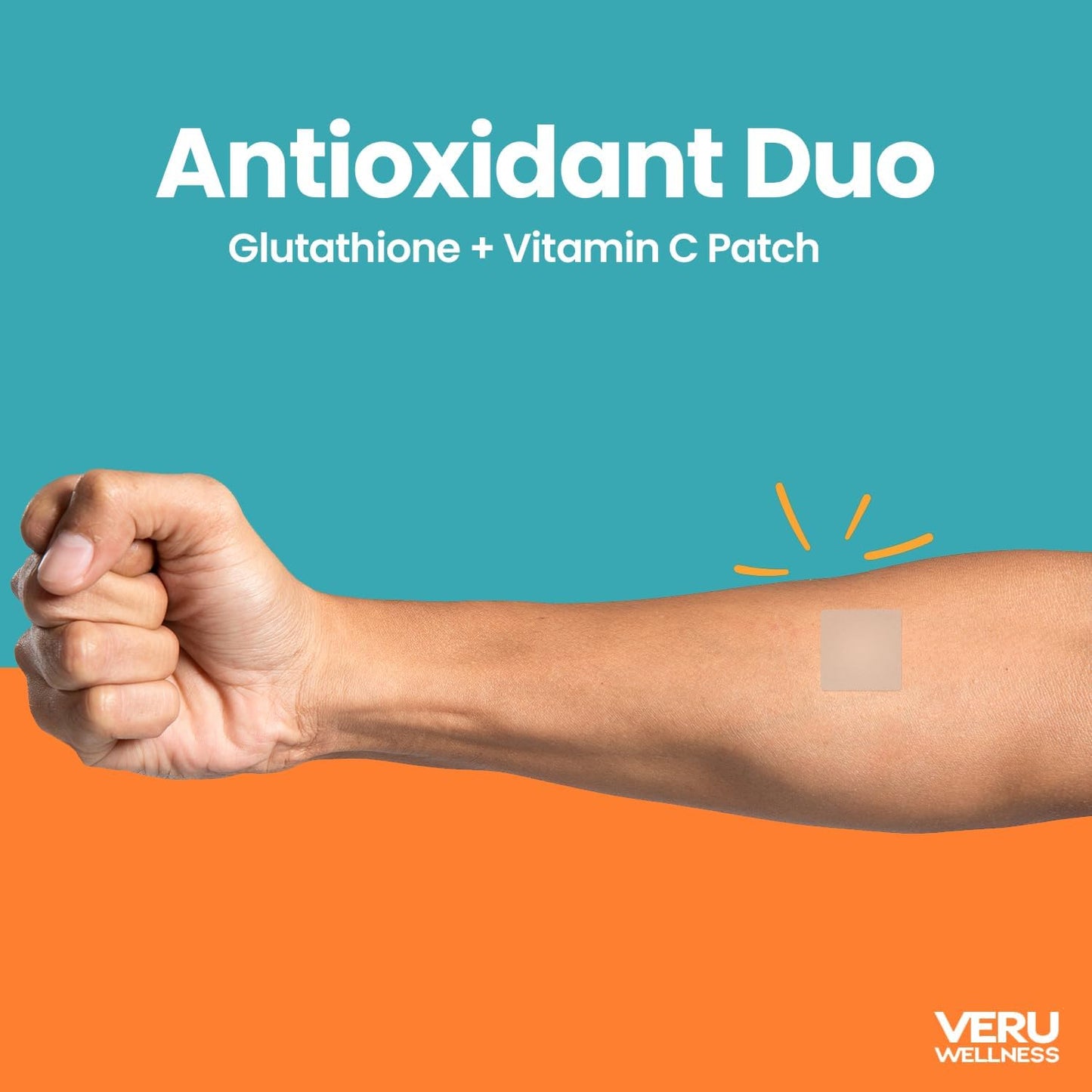 Antioxidant Power Duo Patches: Vitamin C & Glutathione, Time Release, 8-10 Hours, 42 Day Supply
