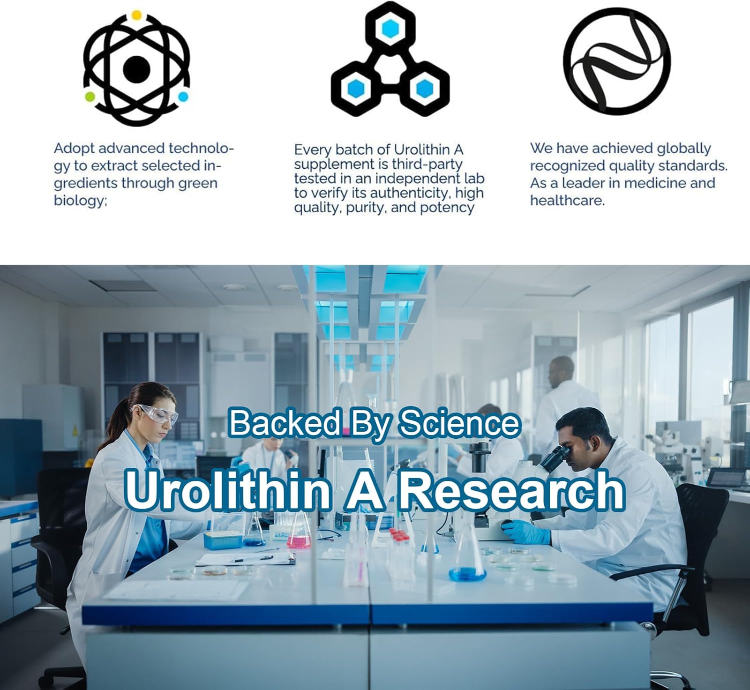 Antioxidant-Rich Vjningu Urolithin A GLP-1 Supplement Drops - 1000mg, Supports Healthy Aging, Mitochondrial Health, Colon Cleansing, Weight Management - 1pc