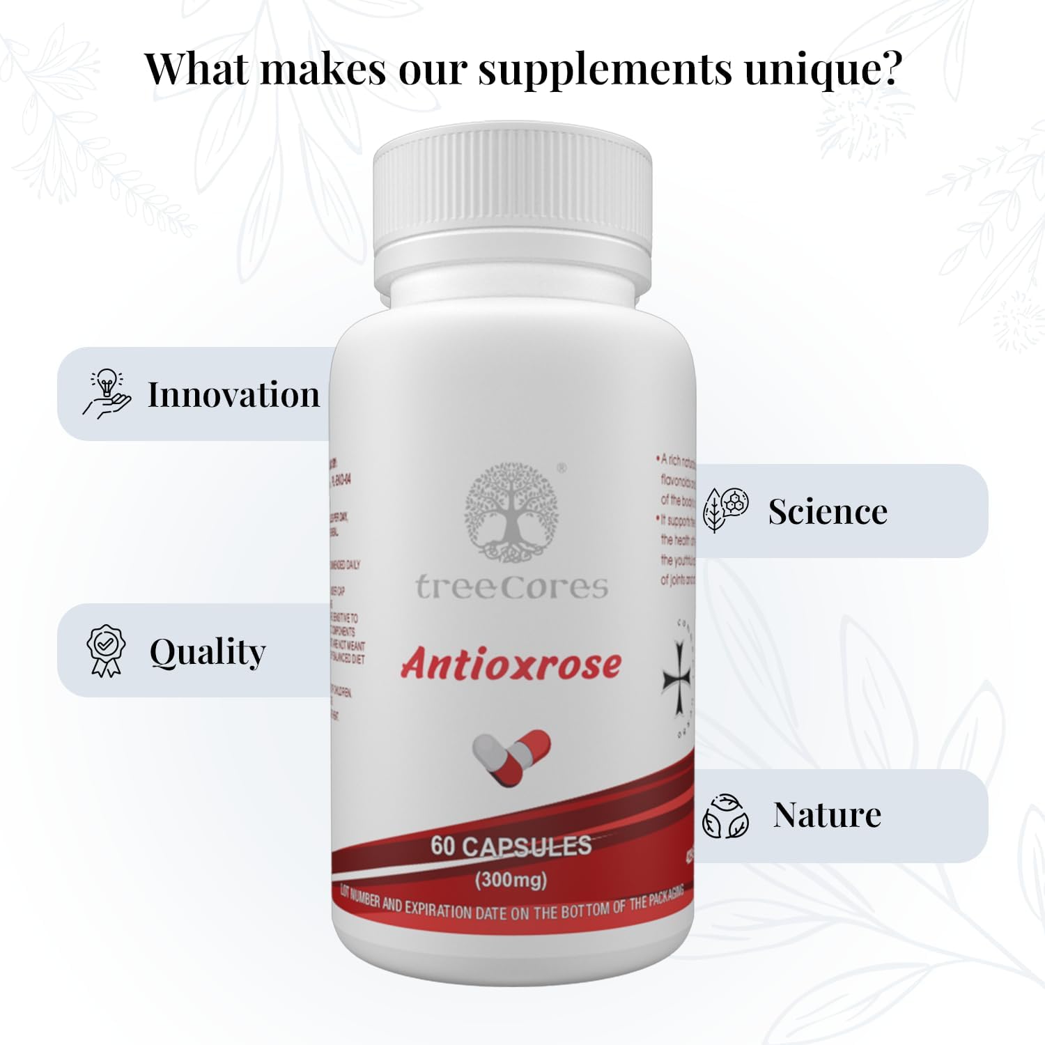 Antioxrose by treeCores - 60 Count, Single Pack