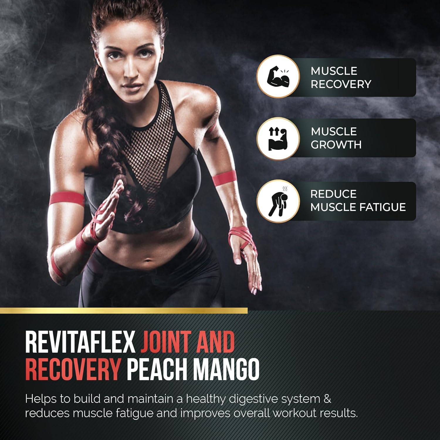 AntiSore Revitaflex: Premium Joint & Muscle Recovery Supplement - Peach Mango Flavor - Fast-Acting Formula - 30 Servings