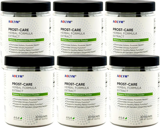 AOLYM Prost-Care Herbal Formula for Men's Pelvic Wellness & Prostate Health - 120 Packets