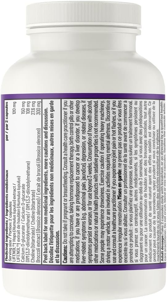 AOR Estrodetox Dietary Supplement - 60 Capsules for Detoxification and Hormone Balance