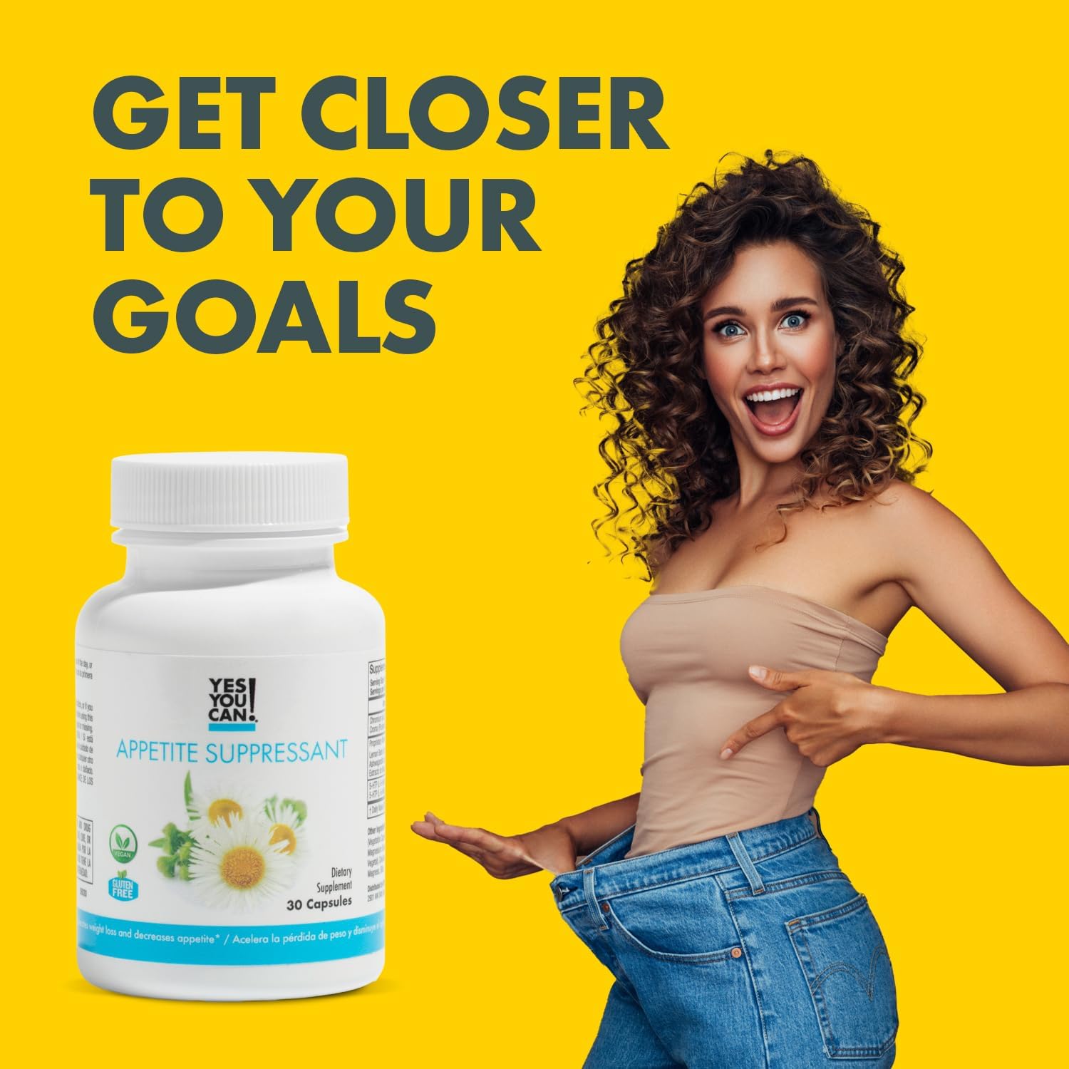 Appetite Support Capsules for Weight Management - Promotes Healthy Food Relationship - Natural Ingredients: 5-HTP, Lemon Balm, Chamomile - 30ct