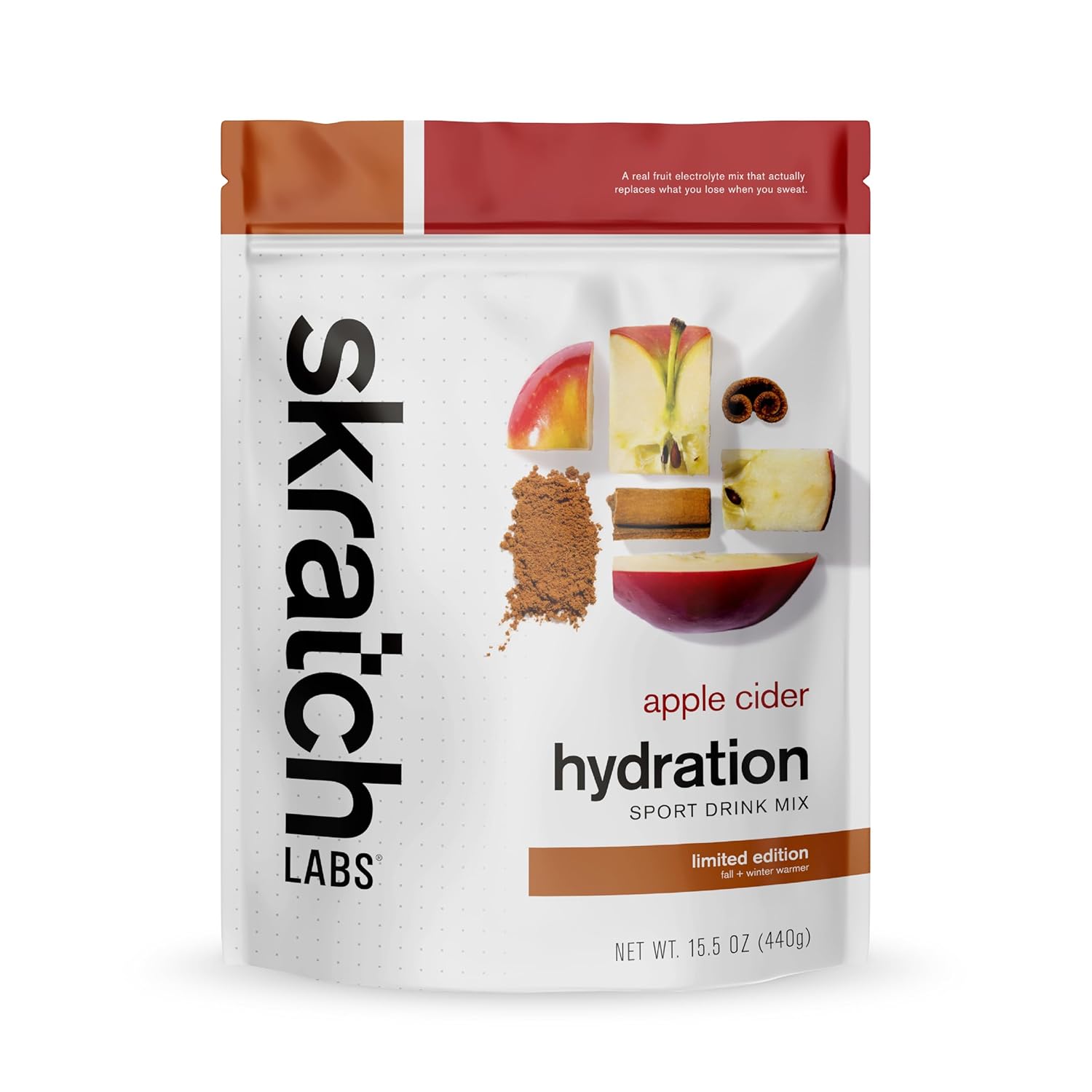 Apple Cider Sport Drink Mix with Electrolytes for Exercise and Endurance - Skratch Labs Hydration Powder - Non-GMO, Vegan, Kosher - 20 Servings