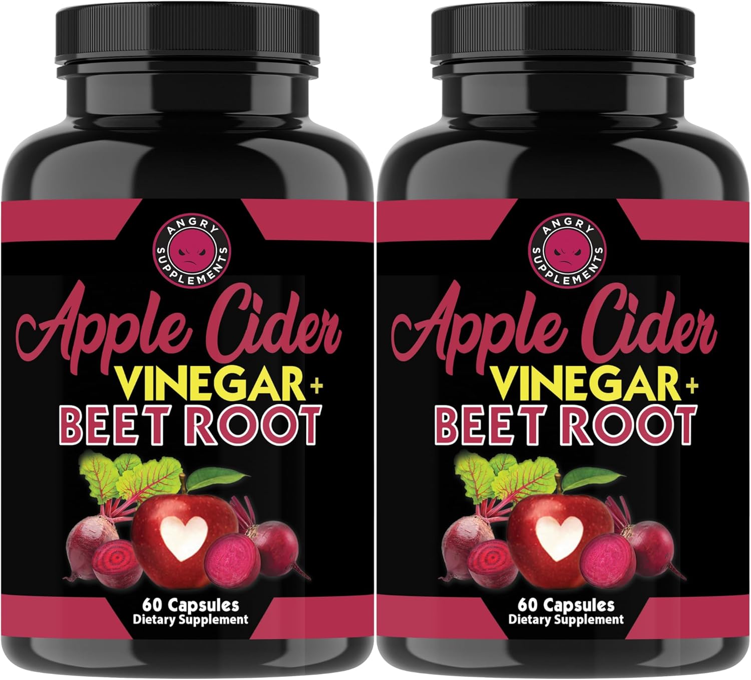Apple Cider Vinegar, Beet Root, Turmeric, Ginger - Ultimate Health Bundle 4 Bottles