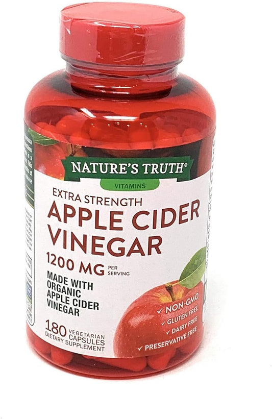 Apple Cider Vinegar Capsules - 1200 mg, 180 Count by Nature's Truth