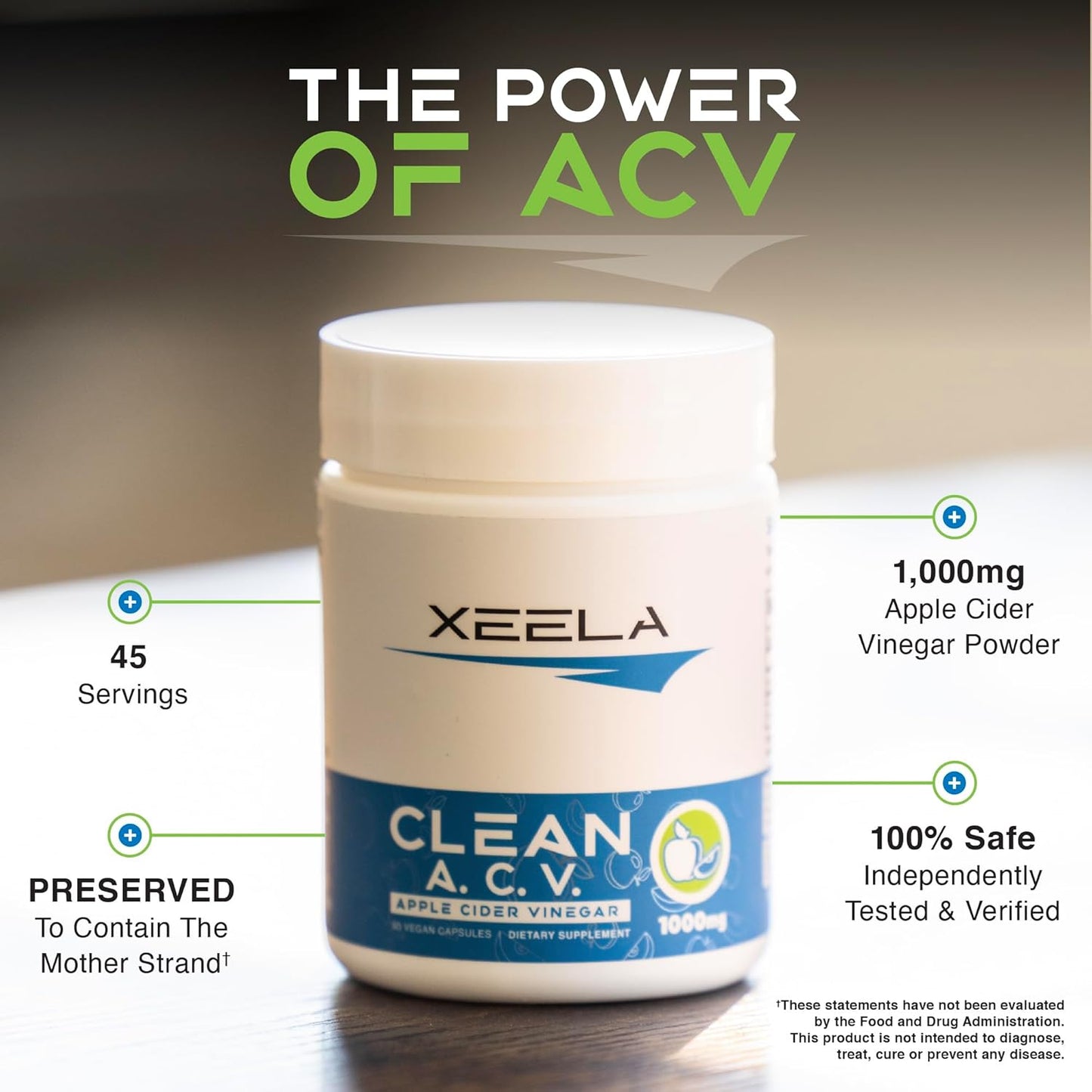Apple Cider Vinegar Capsules with The Mother for Men & Women - Appetite Control & Weight Management for Lean Body