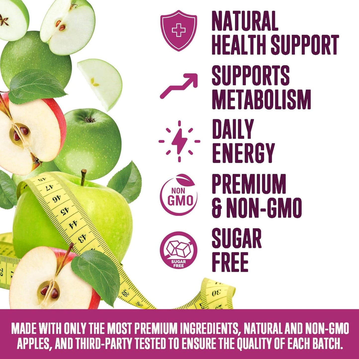 Apple Cider Vinegar Gummies 1000mg for Detox & Cleanse - Supports Digestion, Metabolism, Immune Health - Natural Apple Raspberry Flavor - Gluten Free & Vegan - 120 Gummies