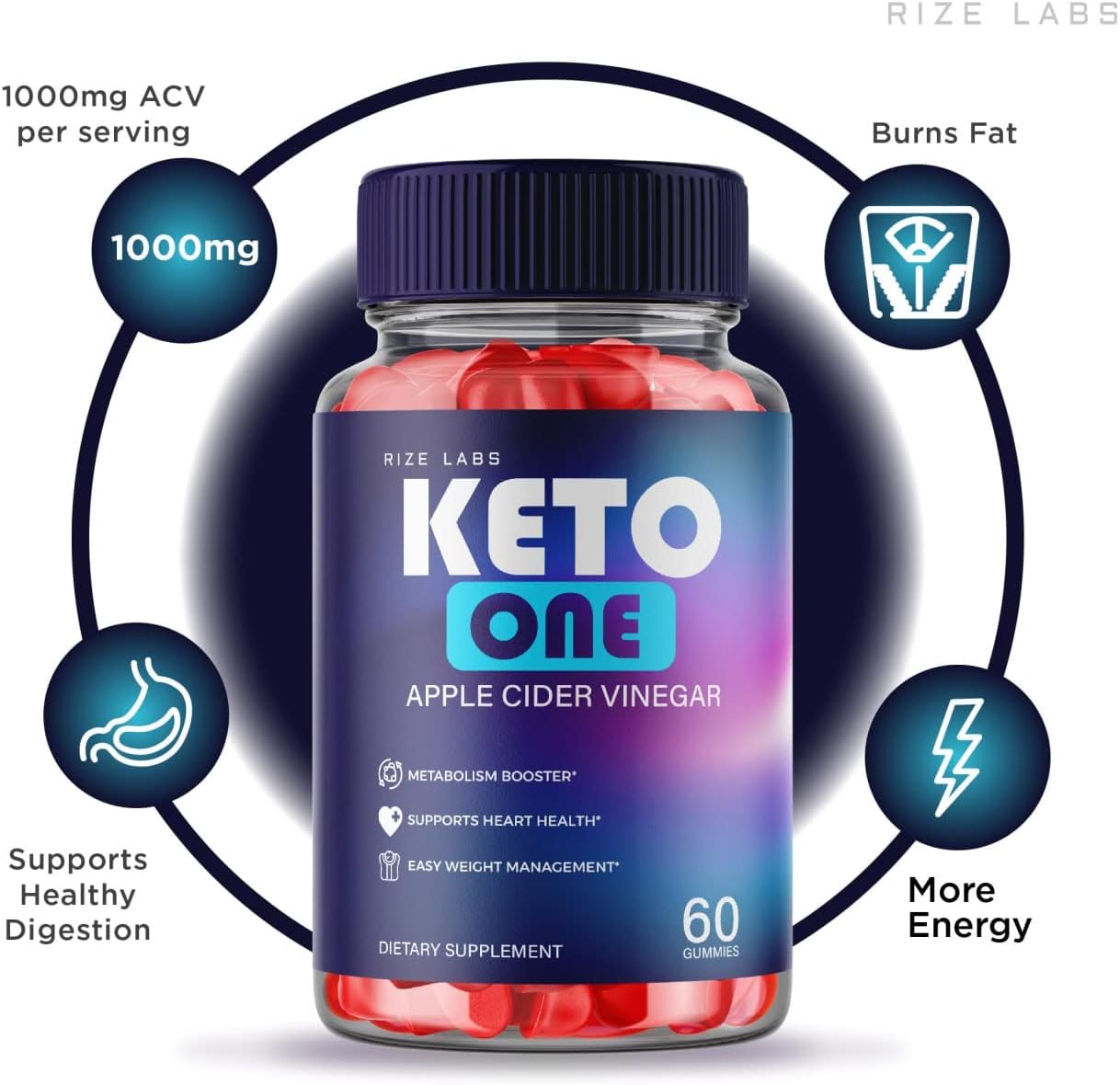 Apple Cider Vinegar Gummies for Weight Loss - Advanced Energy Supplement to Burn Belly Fat (180 Gummies) by rize labs