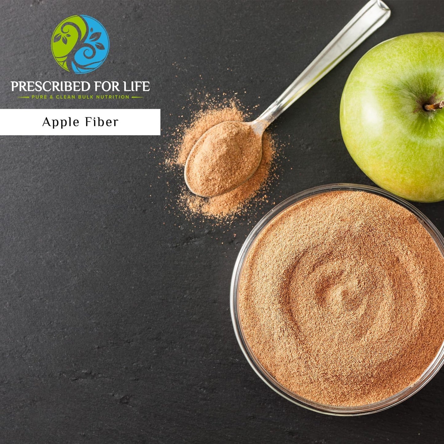 Apple Fiber Powder - Natural Pectin Supplement for Digestive Health - Whole Apple Concentrate - Vegan, Non GMO, Gluten Free - 2kg