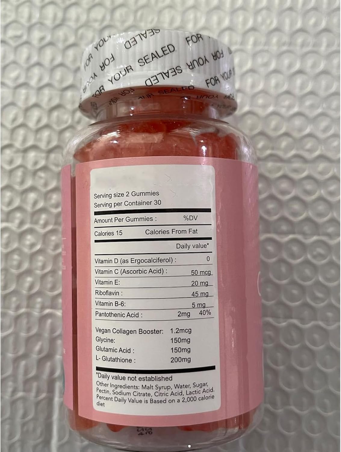 AQILUN Glutathione Collagen Glow Gummies - Korean Skin Rejuvenation Supplement (2PCS)