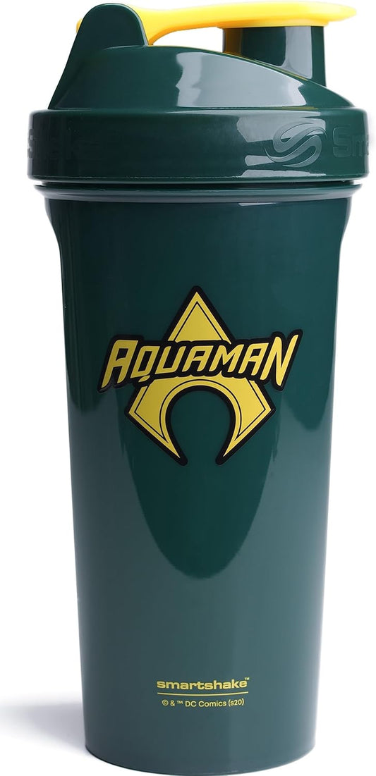Aquaman Smartshake Lite DC Shaker - 800 ml - Leak-Proof Protein Shaker Bottle