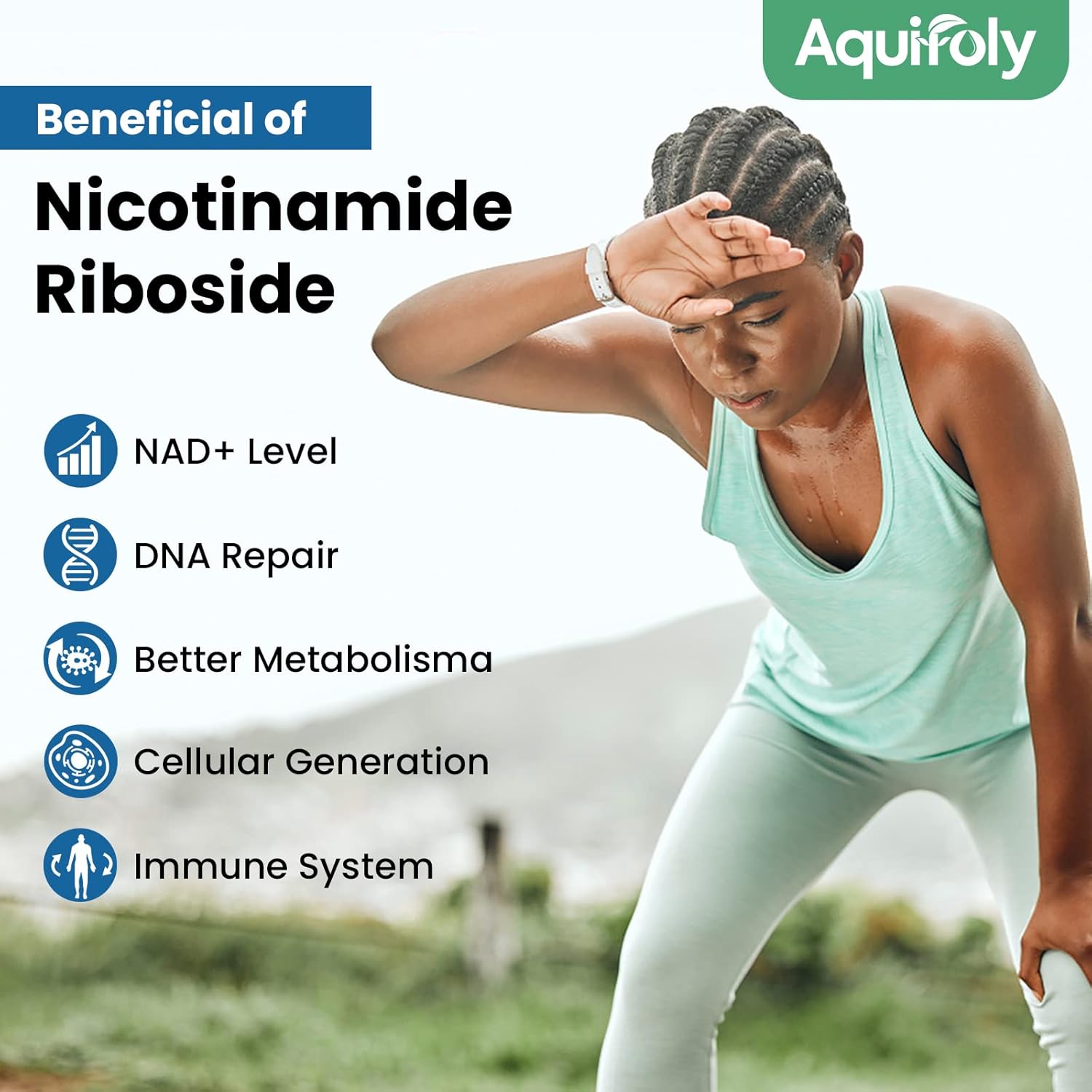 Aquifoly Liposomal NMN Supplement 2000mg with TMG and Pterostilbene for NAD+ Boost, Cellular Energy, and Age Defense - 60 Softgels