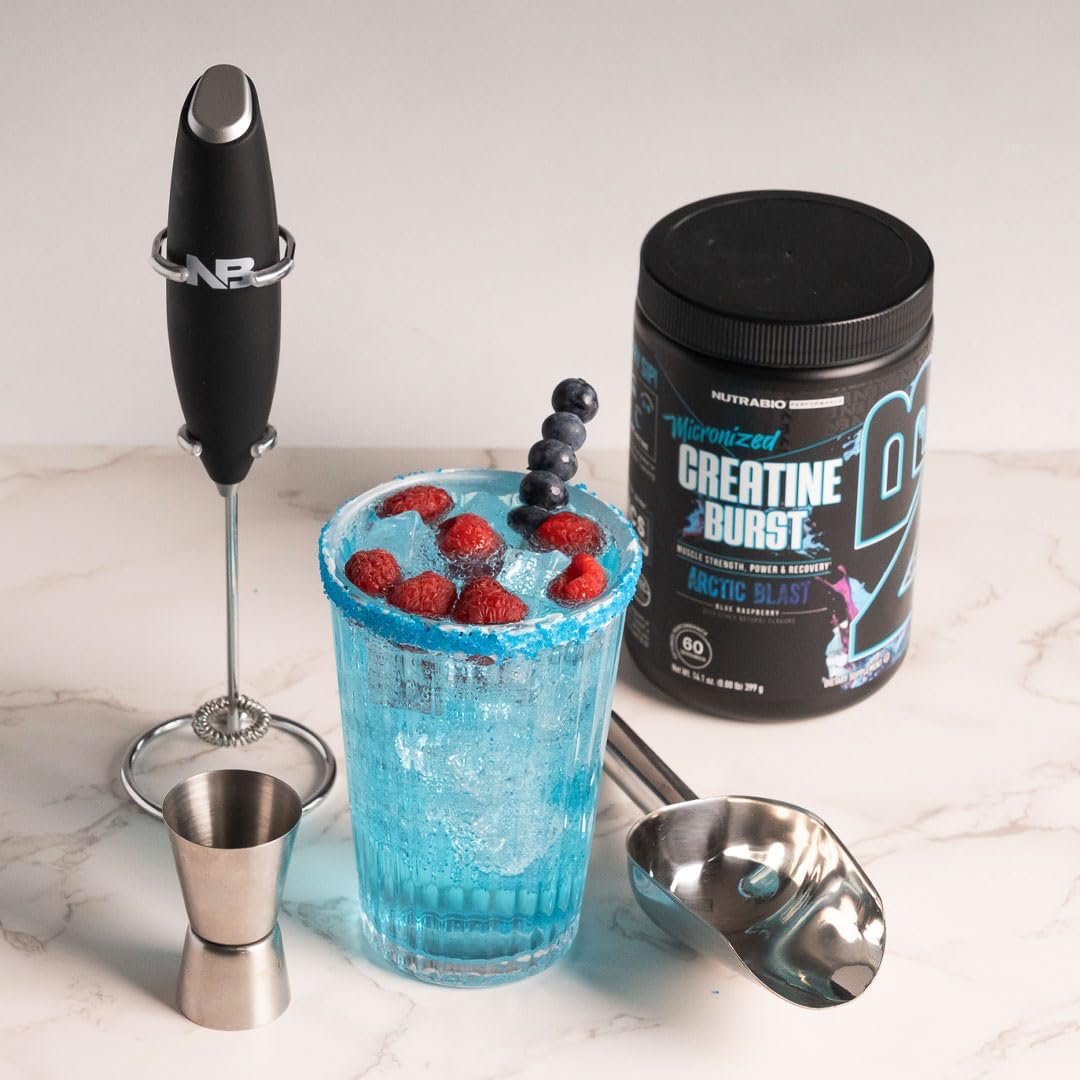 Arctic Blast NutraBio Creatine Monohydrate Powder (300g) - Boost Muscle Energy, Recovery, Strength - HPLC Tested for Men and Women