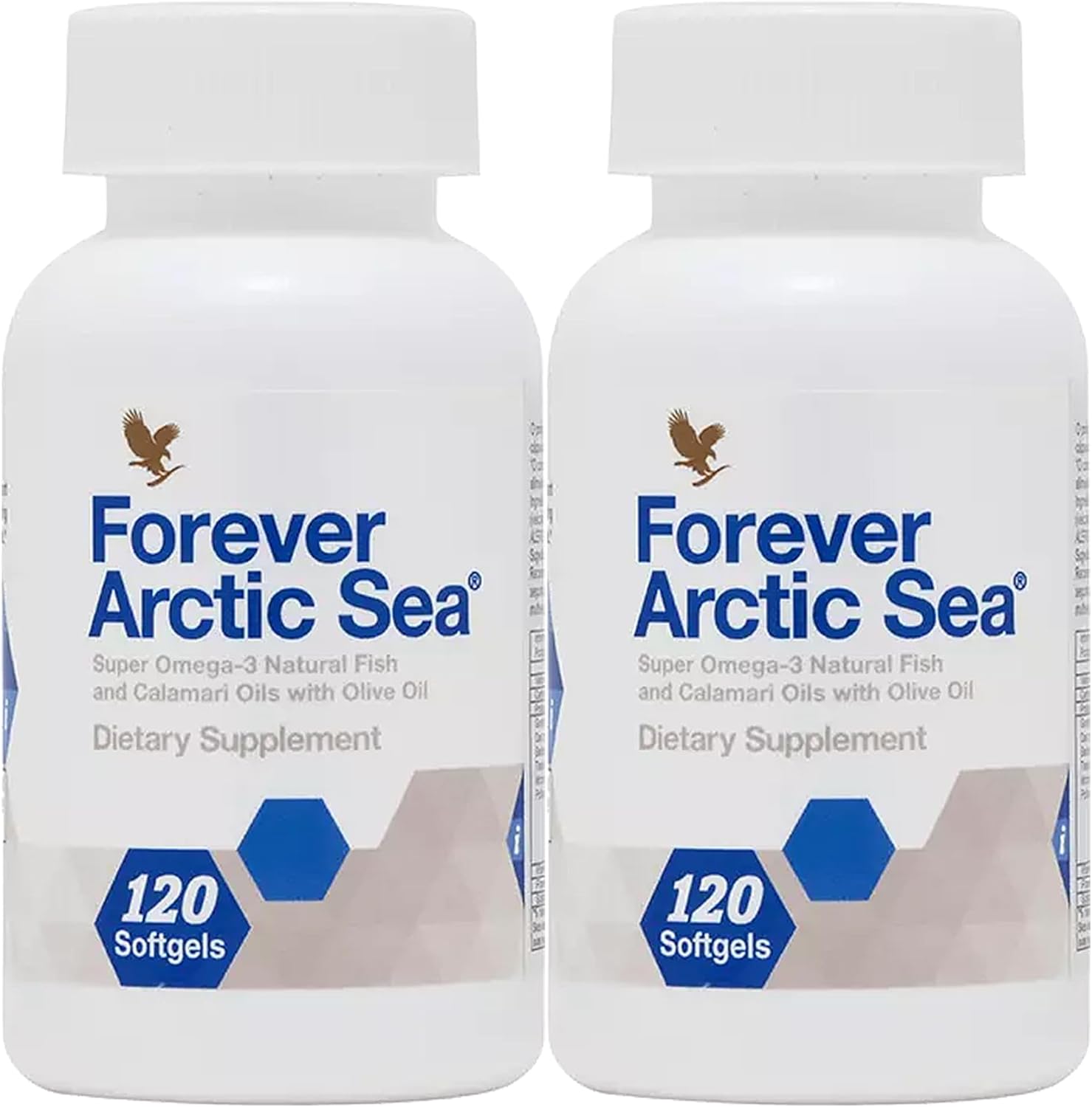 Arctic Sea Omega-3 Supplement - EPA and DHA Blend for Heart, Brain, and Eye Health - 240 Softgels (Pack of 2) - Gluten-Free - Forever Living