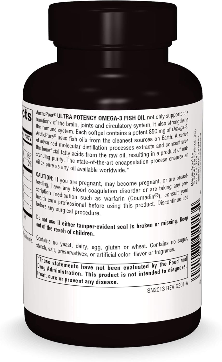 ArcticPure Ultra Potency Omega-3 Fish Oil Softgels - 850mg, 60 Count by Source Naturals