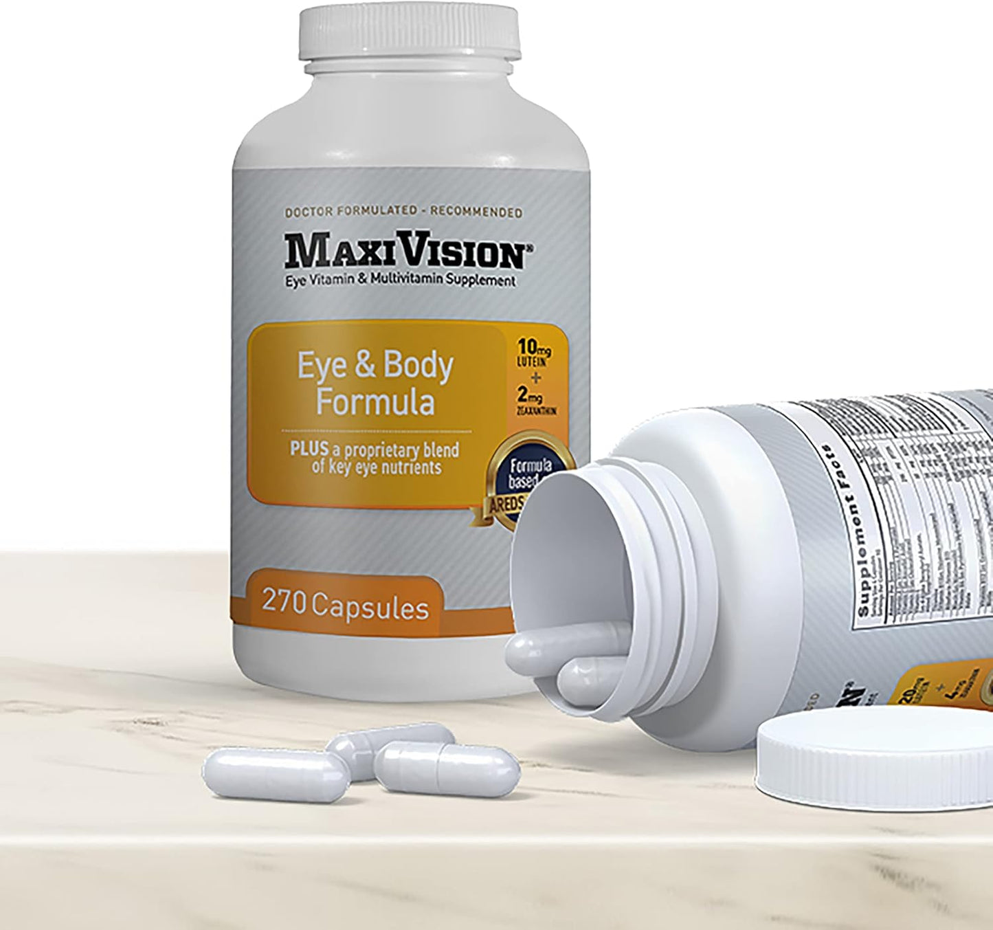 AREDS 2 Study-Based MaxiVision Eye & Body Formula - 270 Capsules