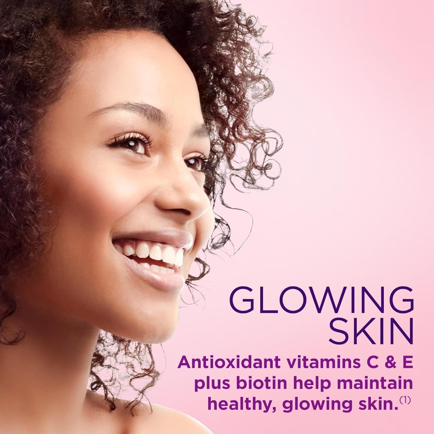 Argan-Infused Hair, Skin, and Nails Supplement with Biotin and Hyaluronic Acid - 300 Softgels (2 Pack) by Nature's Bounty