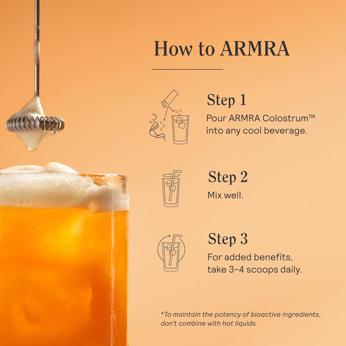 ARMRA Colostrum™ Premium Powder: Grass-Fed, Gut Health Support with 400+ Nutrients, Bioavailable & Keto-Friendly - Unflavored 30｜Blood Orange 90