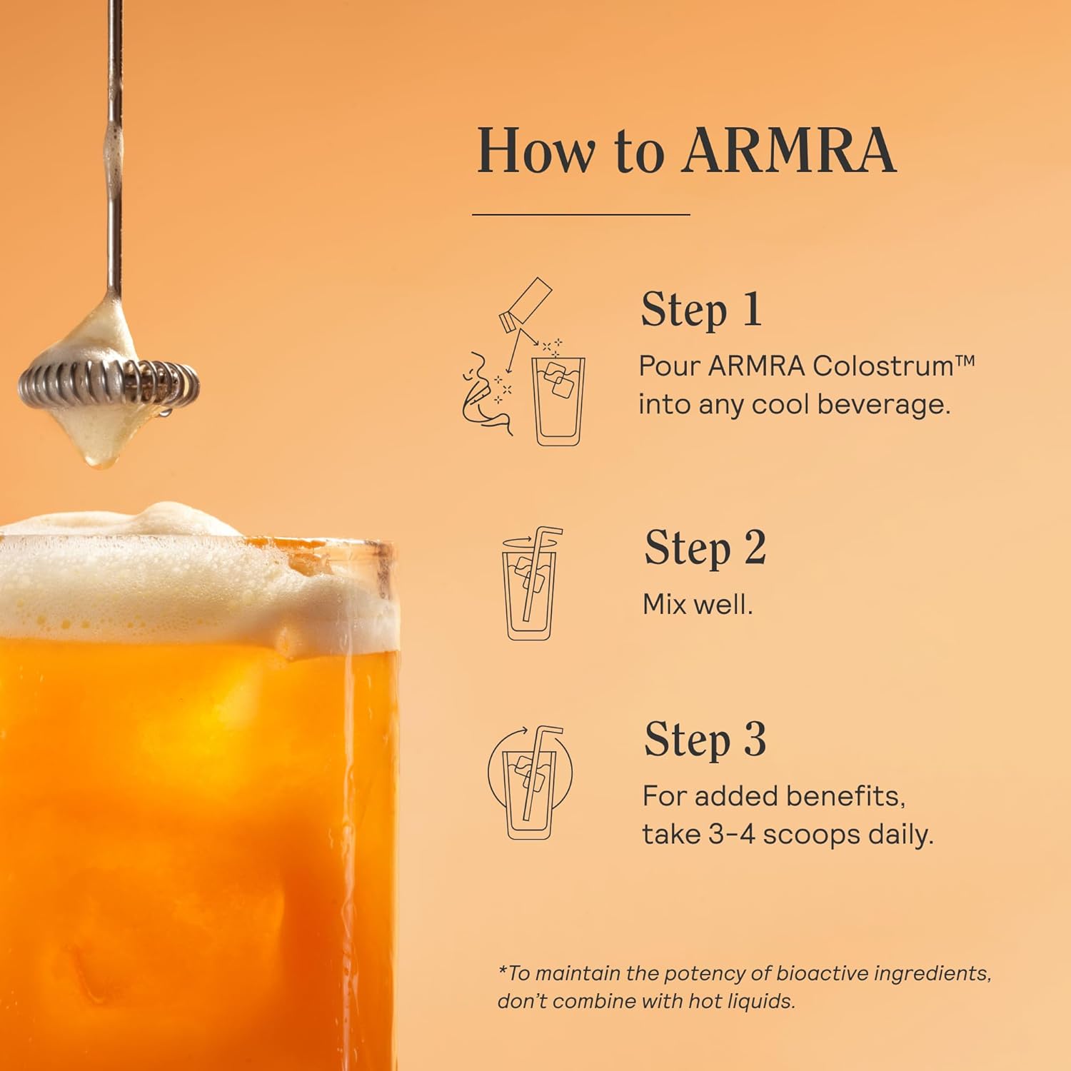 ARMRA Colostrum™ Premium Powder: Grass-Fed, Gut Health Support with 400+ Nutrients, Bioavailable & Keto-Friendly - Unflavored 30｜Blood Orange 90