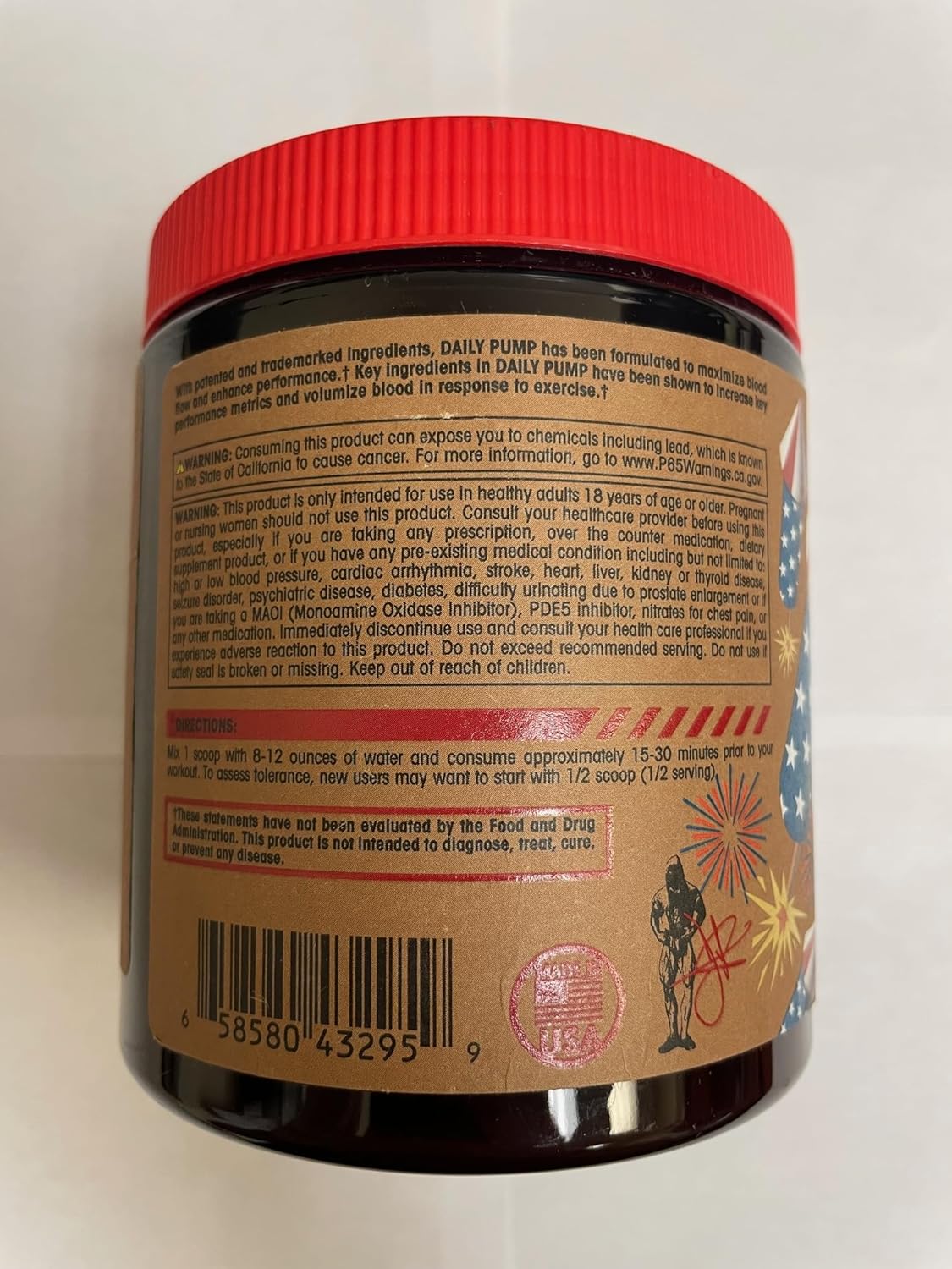 Arms Race Nutrition Daily Pump 2nd Edition STIM-Free Pre-Workout - Applepie Flavor, 20 Servings